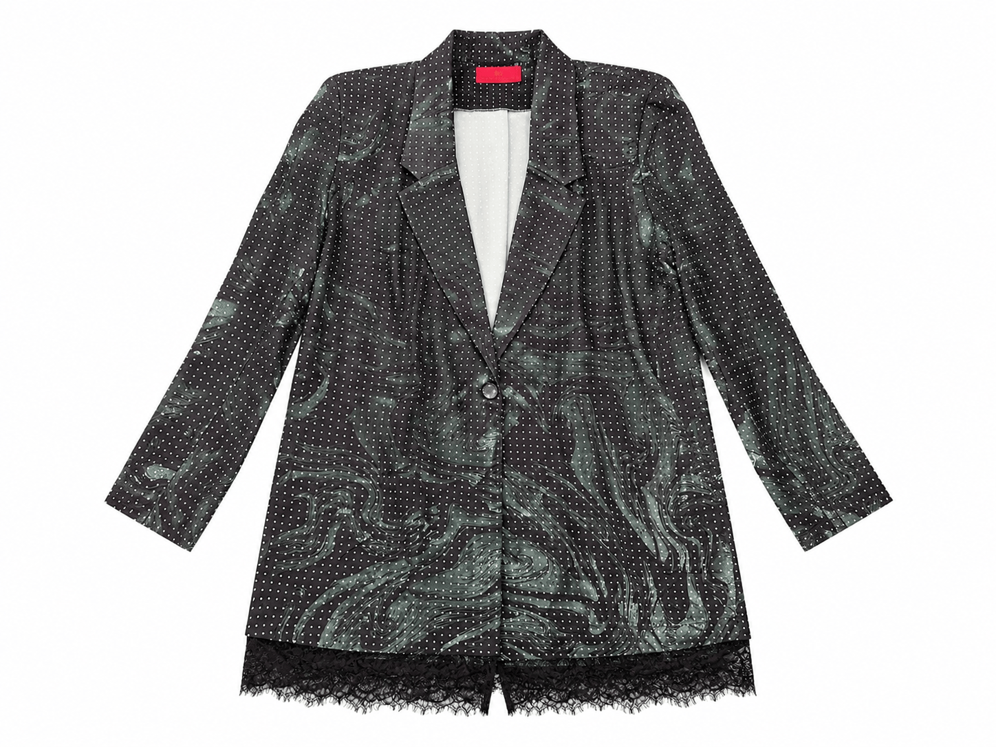 Maison Clad JACKET GEORGETTE DOTS CHOCOLATE WAVE SILK MCL13115