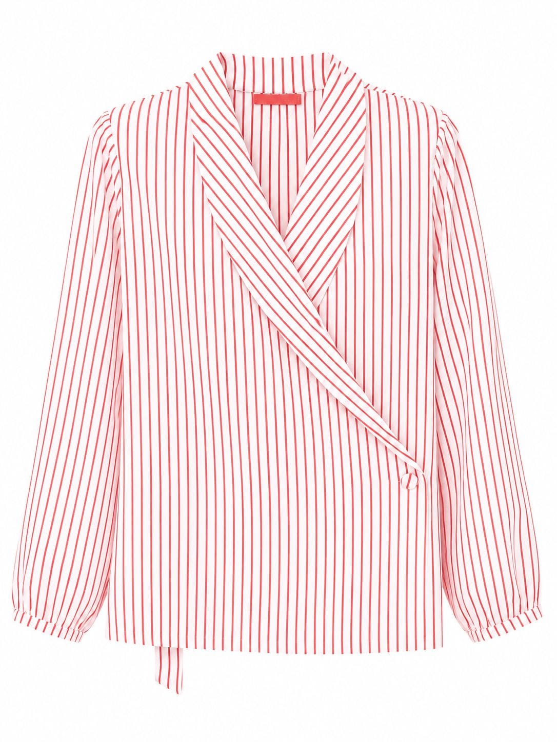 Maison Clad JACKET HILARY PINSTRIPES CHERRY WHITE MCL11382