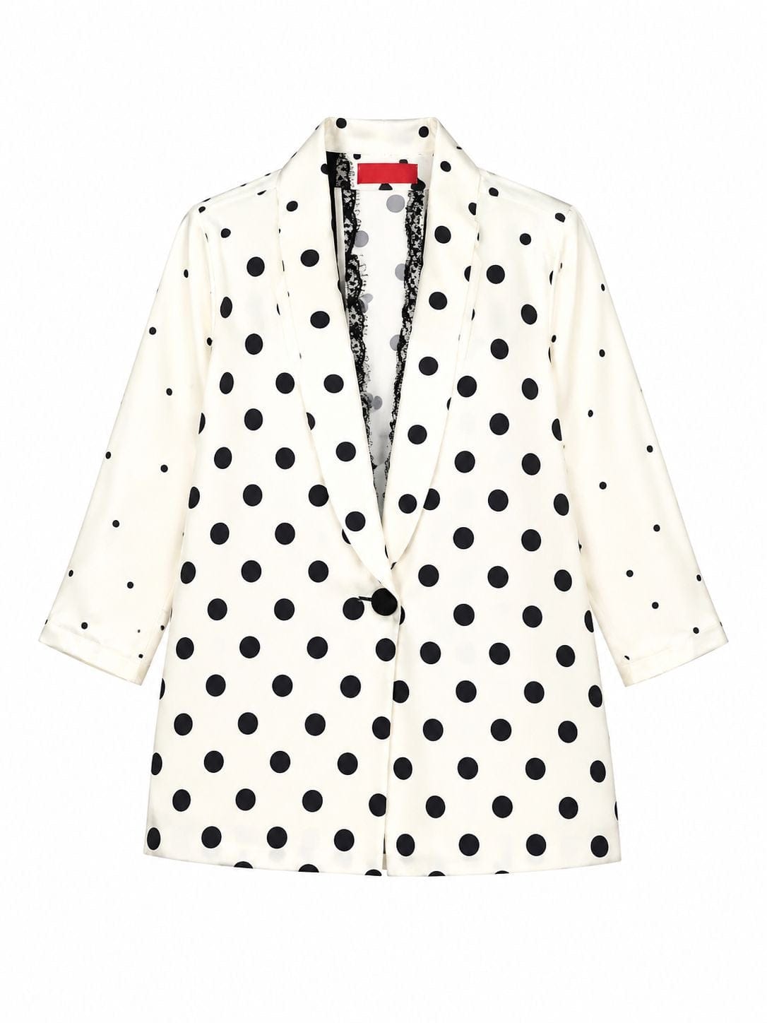 Maison Clad JACKET JANE POLKADOTS OFF WHITE BLACK GRADIENT MCL11560