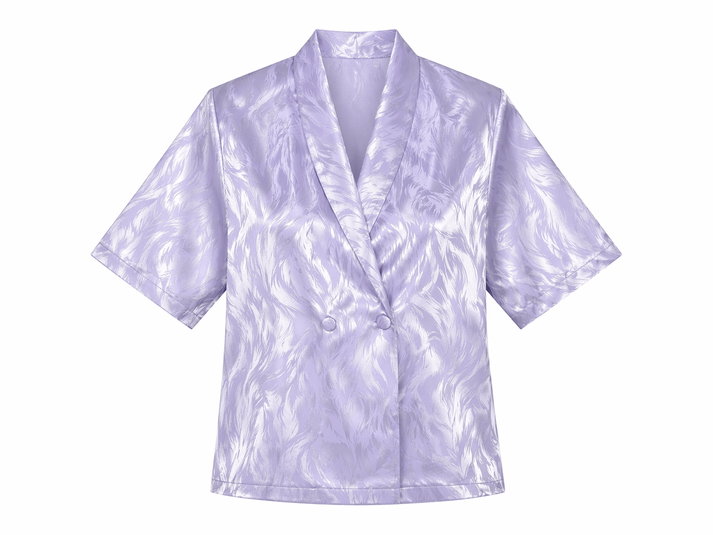 Maison Clad JACKET JOKKO SILK LILAC JACQUARD MCL00990