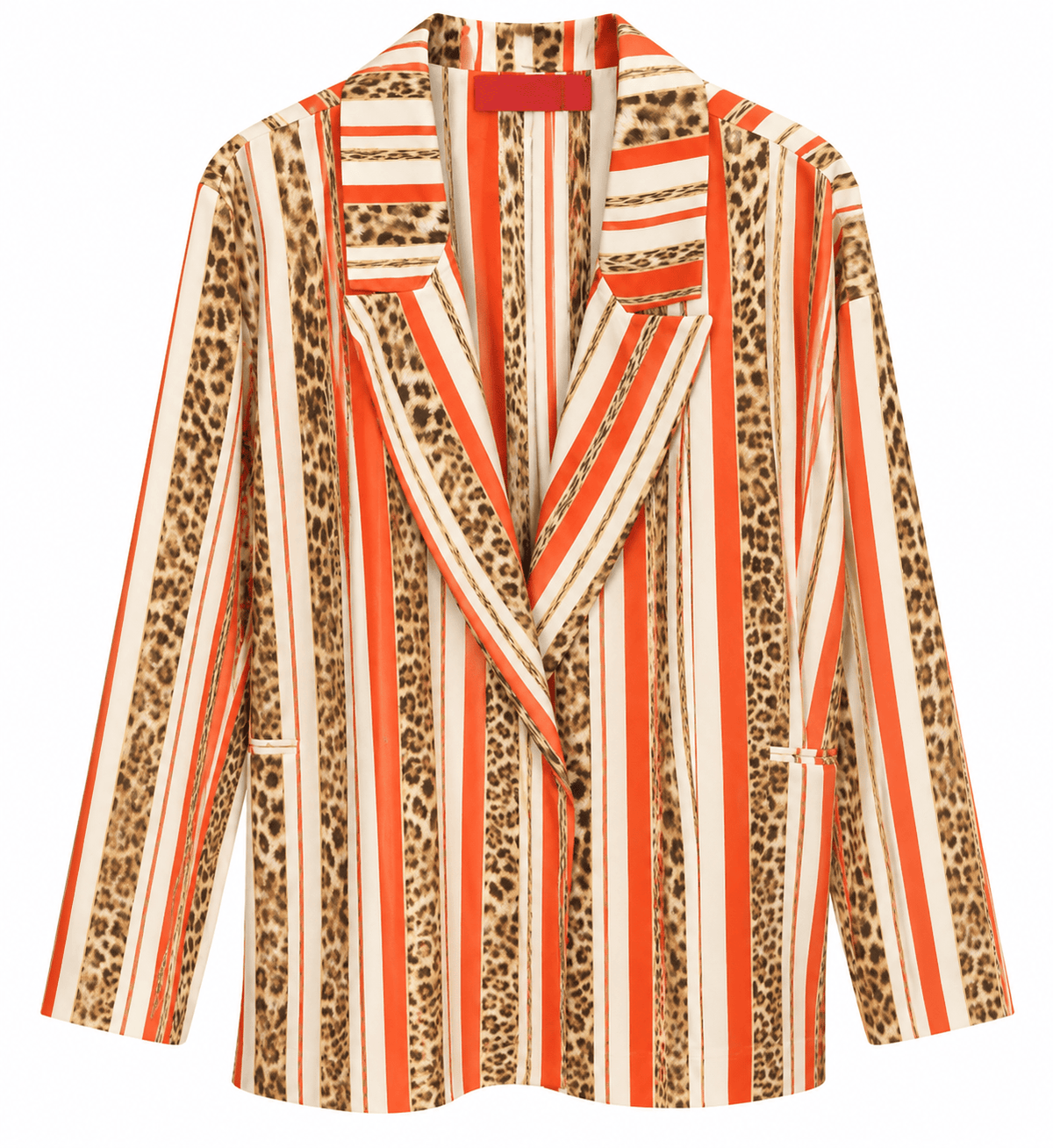 Maison Clad JACKET JULES PINSTRIPES LEO RED MCL13278
