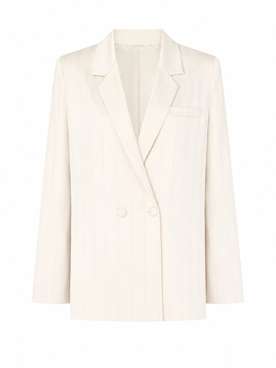 Maison Clad JACKET JUSTIN PINSTRIPES OFF WHITE LIGHT BLUE MCL11489