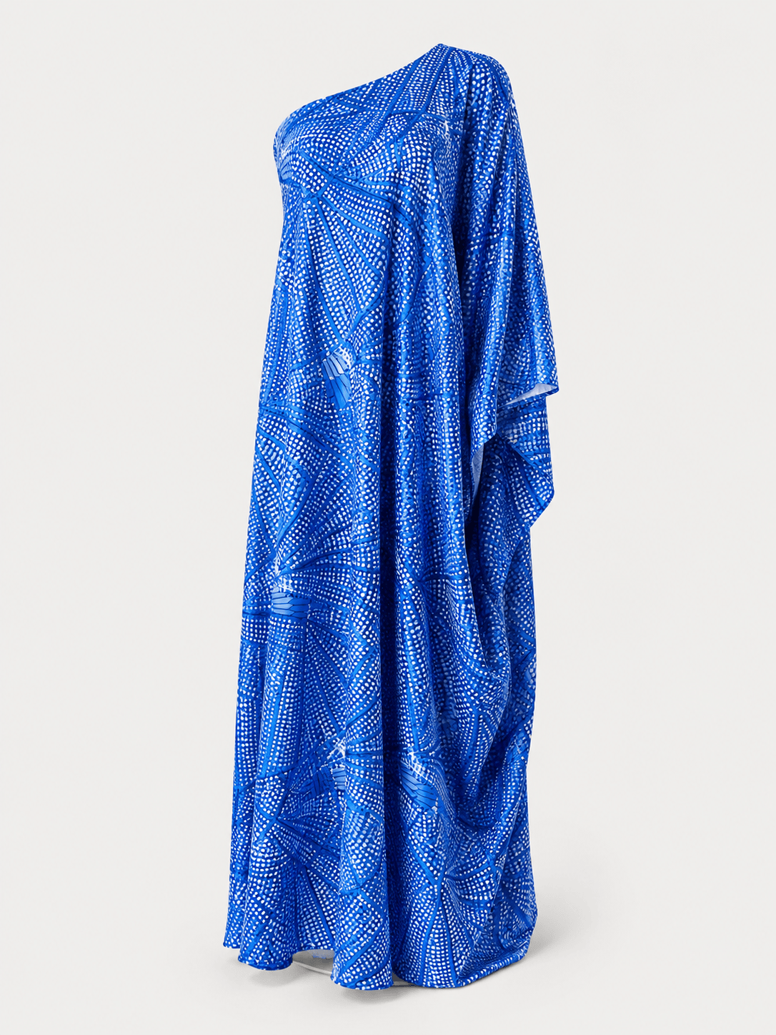 Maison Clad KAFTAN ONE SHOULDER LUMIA BLUE MCL11491