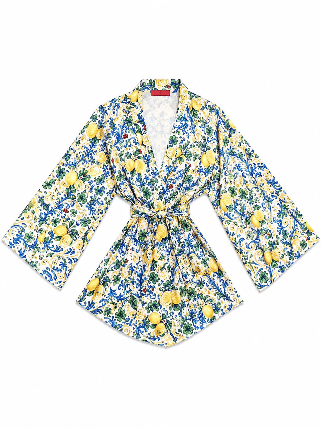 Maison Clad KIMONO BELLIE MOSAIC CLOVER BLUE MCL11814