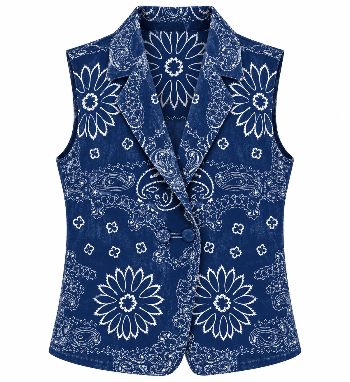 Maison Clad MARCELL JACKET VELVET BANDANA NAVY MCL13270