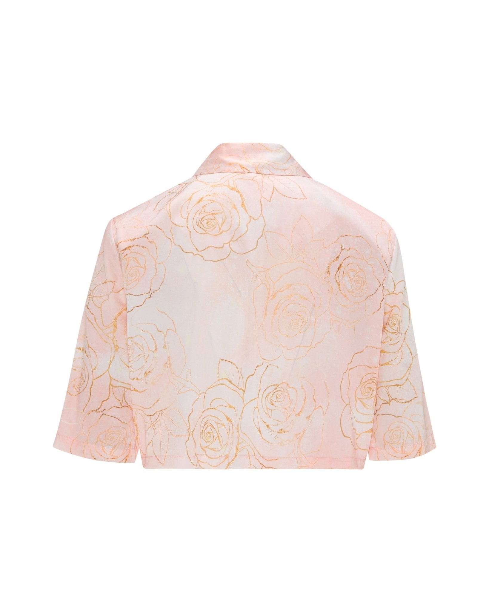 Maison Clad SHIRT ALBA ROSES GRADIENT AND SIDE BEADING LACE MCL00491