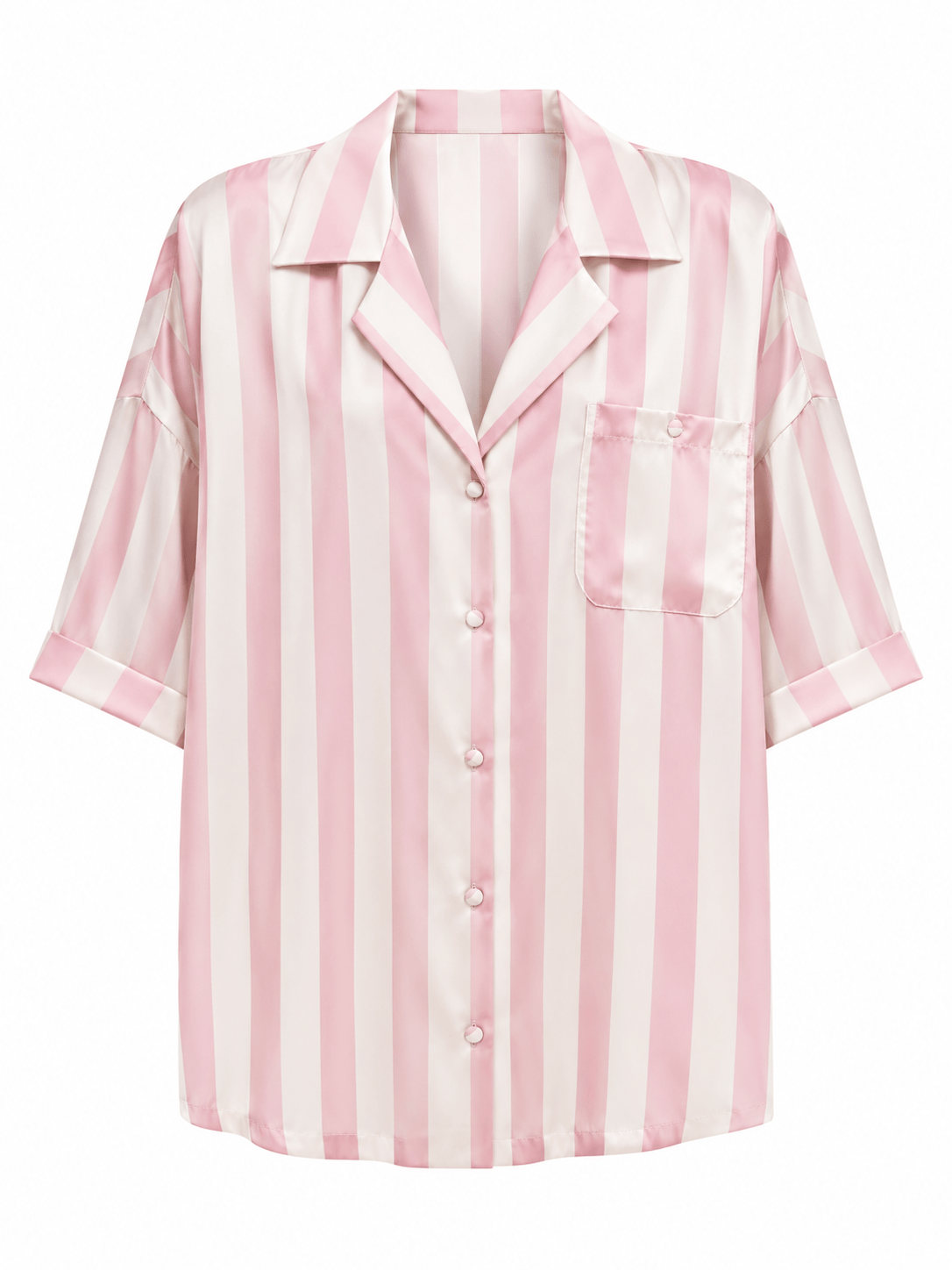 Maison Clad SHIRT ARTY PINK WHITE MCL11590