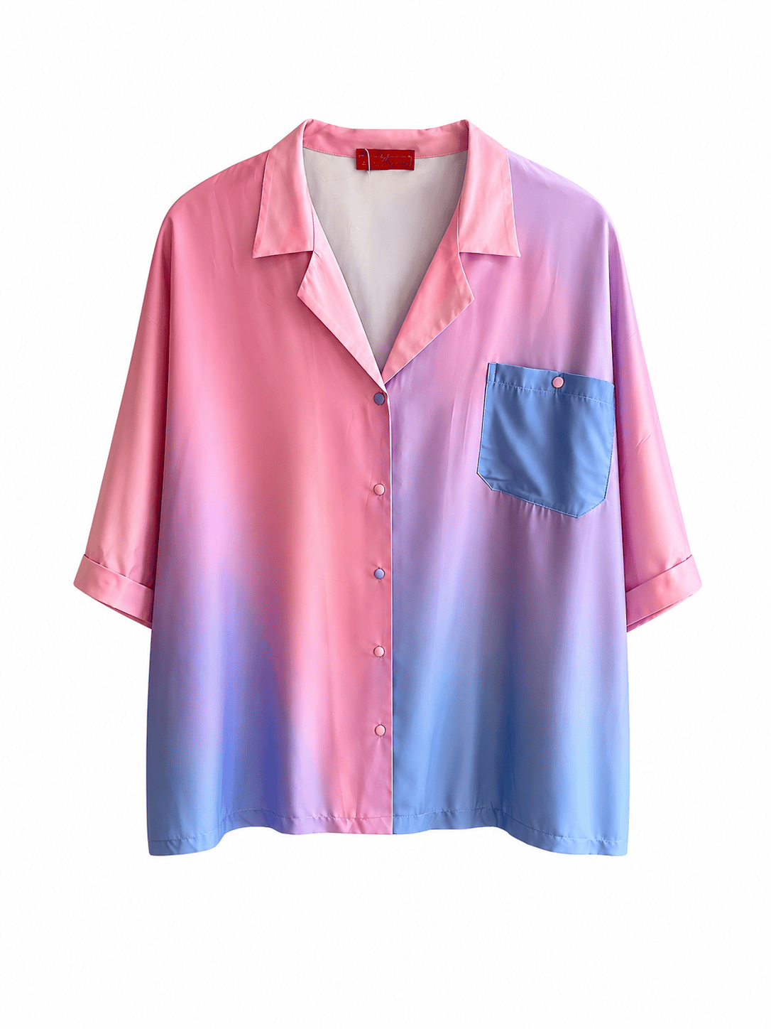 Maison Clad SHIRT ARTY SUNSET BLUE PINK MCL11171