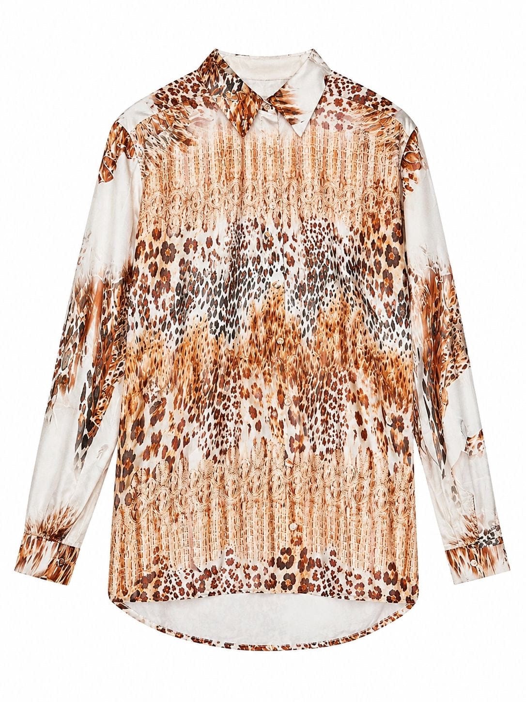SHIRT BIANCA LEO GRADIENT BEIGE MCL12040
