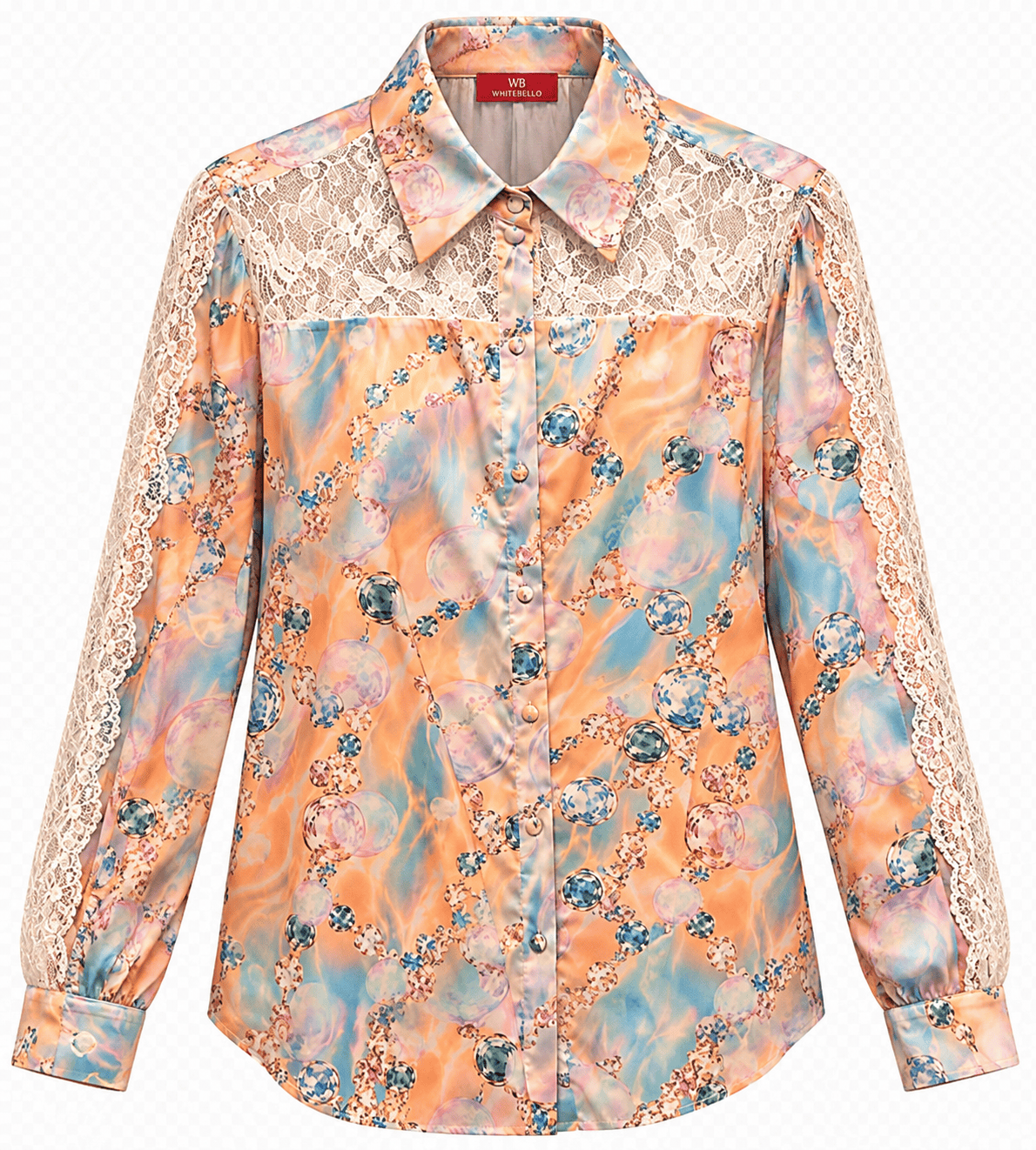 Maison Clad SHIRT BIANKS ORANGE BUBBLE COLLECTION MCL13685
