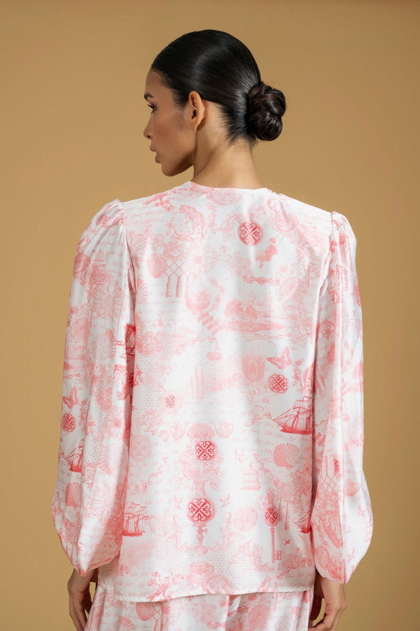 Maison Clad Shirt Curtia Jouy Pink MCL00361