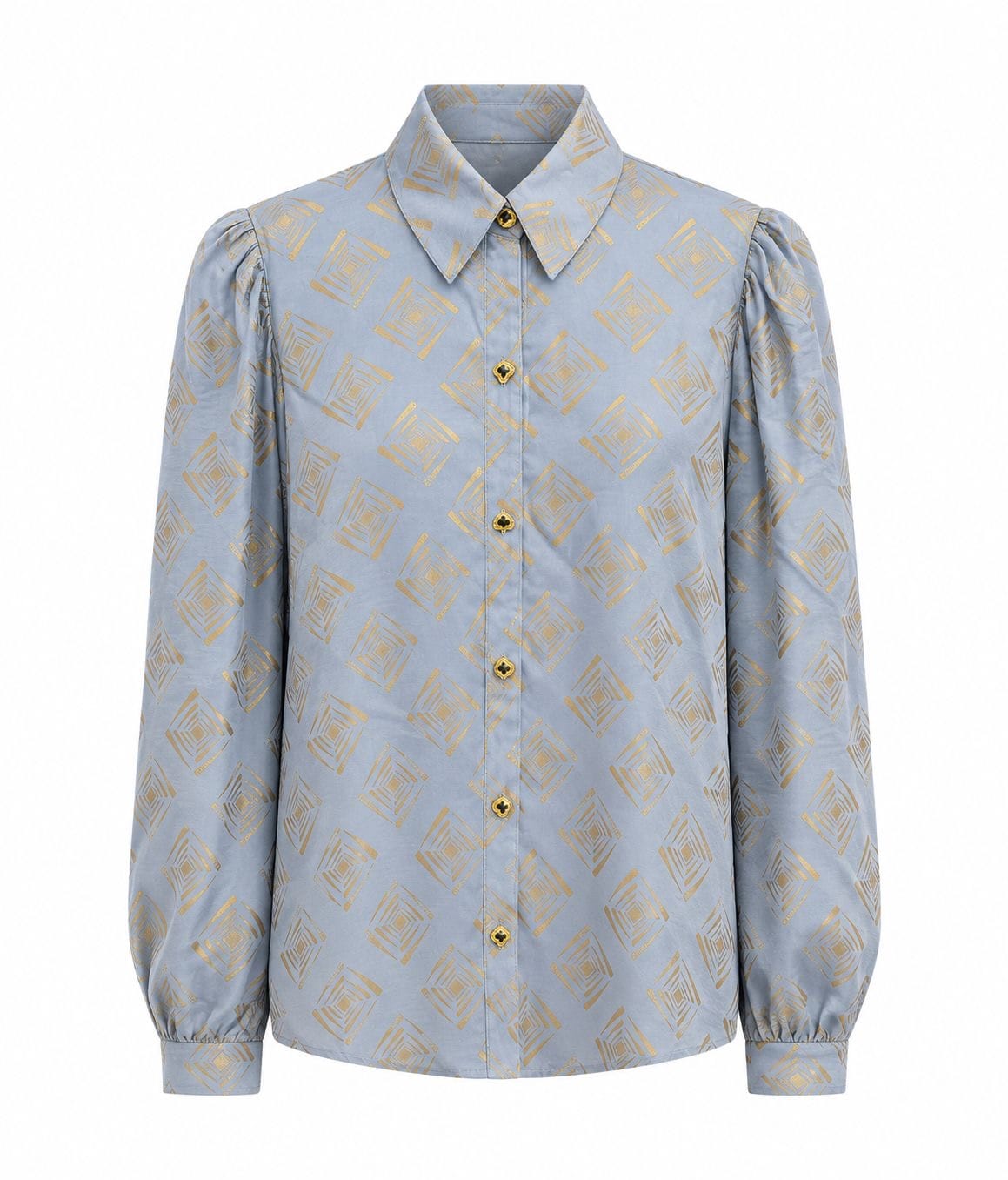 Maison Clad SHIRT LINEN BLUE GOLD MCL11898