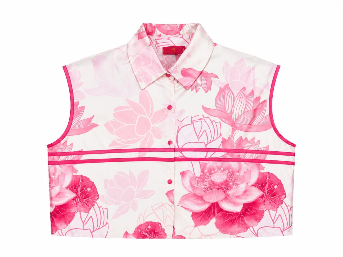 Maison Clad SHIRT SHANNOU SIDE DETAIL BANDS LOTUS PINK MCL12634