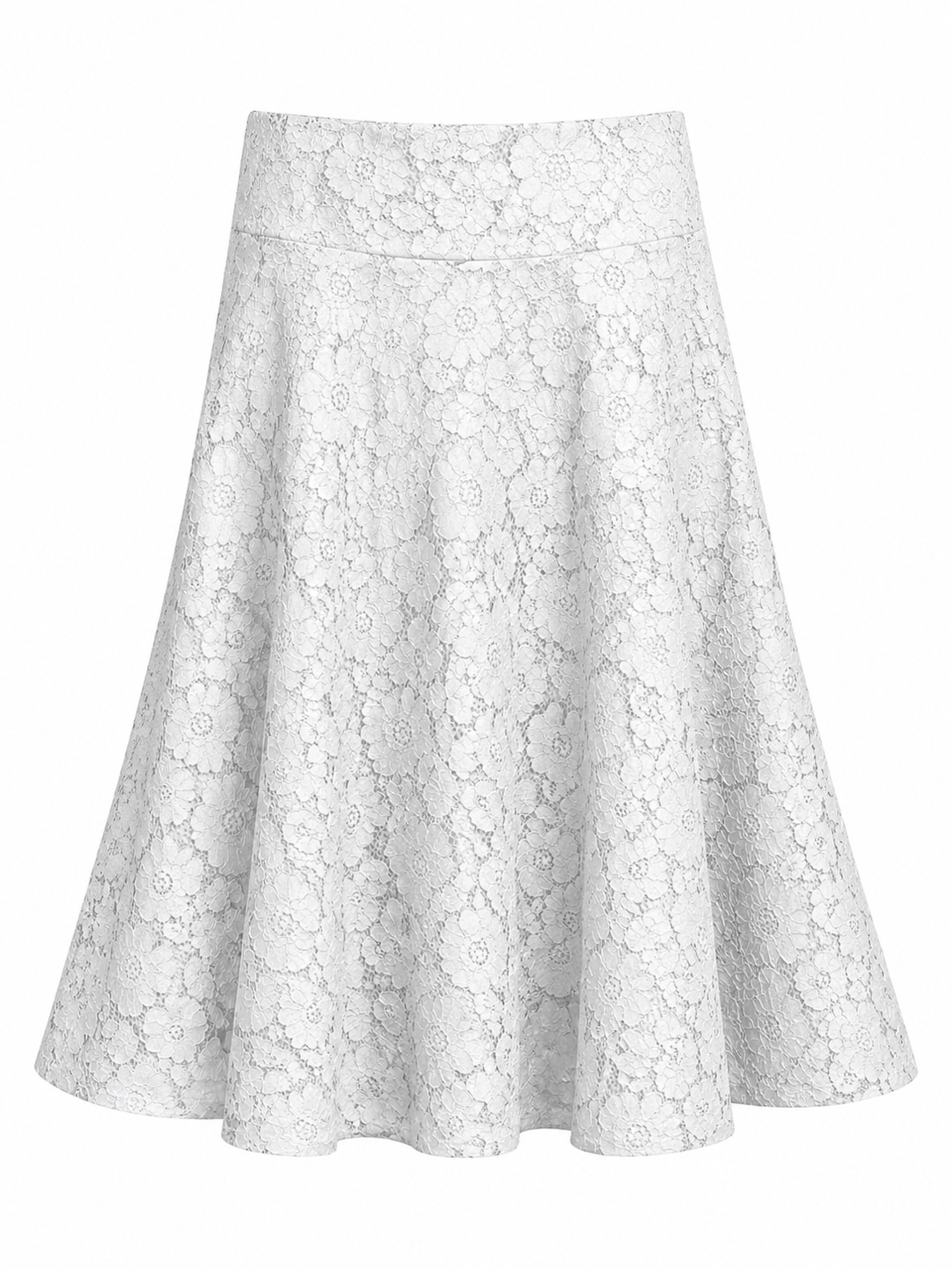 Maison Clad SKIRT KARLITO LACE WHITE MCL11191