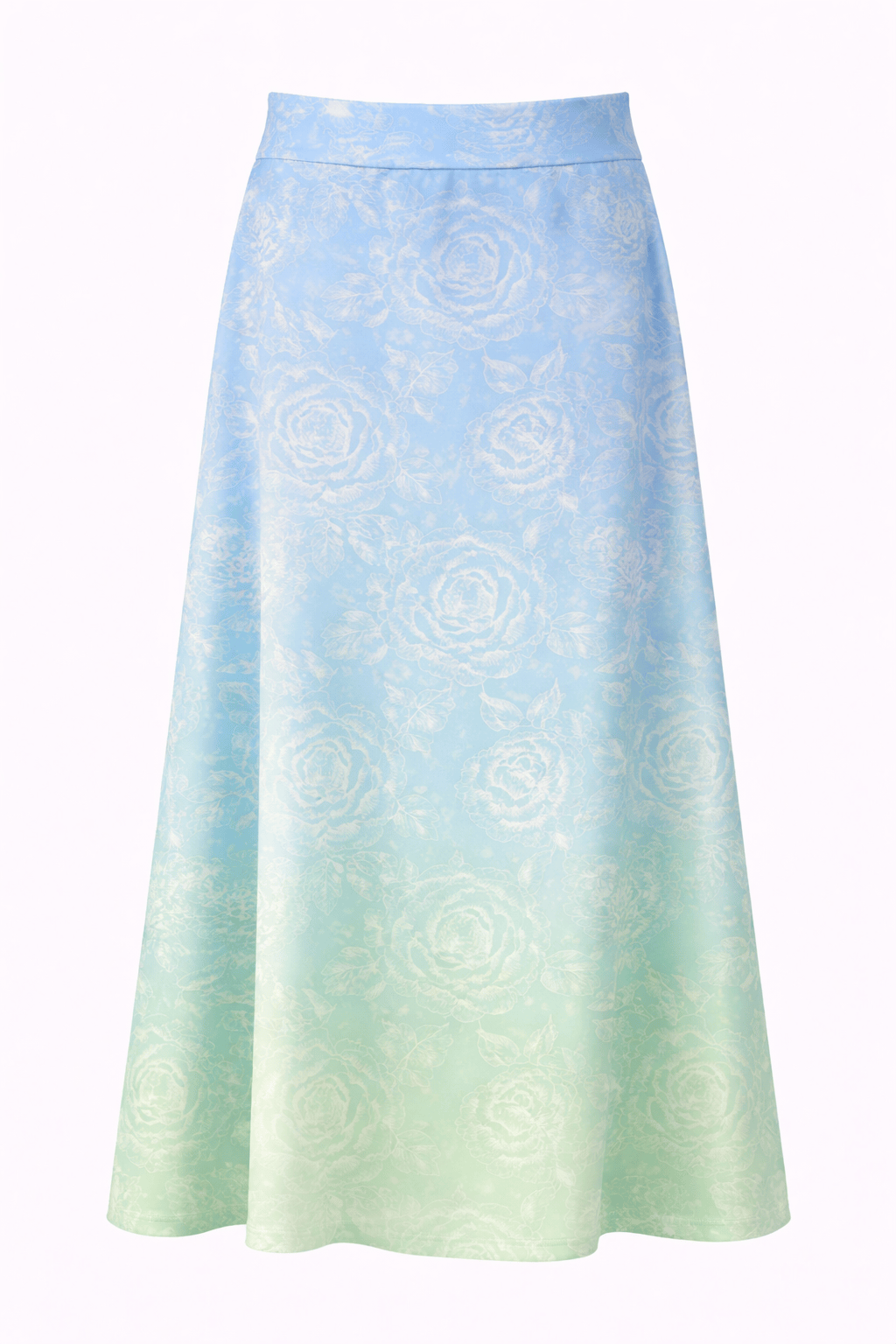 Maison Clad Skirt Sabrina Roses Blue Gradient MCL00479