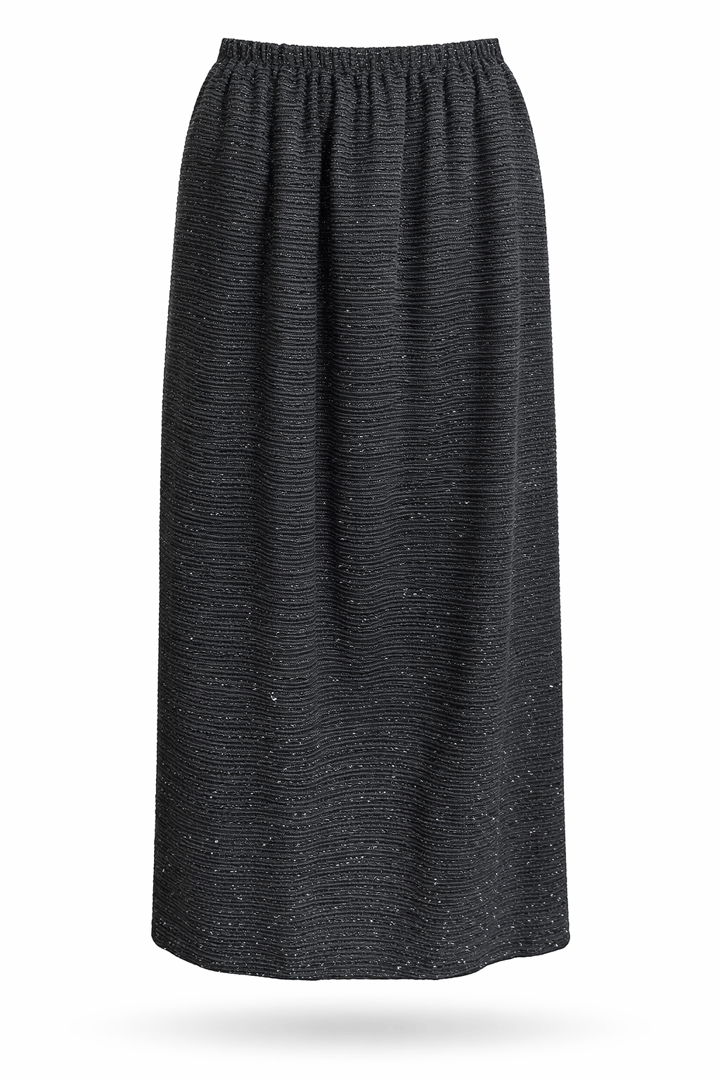 Maison Clad SKIRT SLITTY TWEED BLACK MCL0015