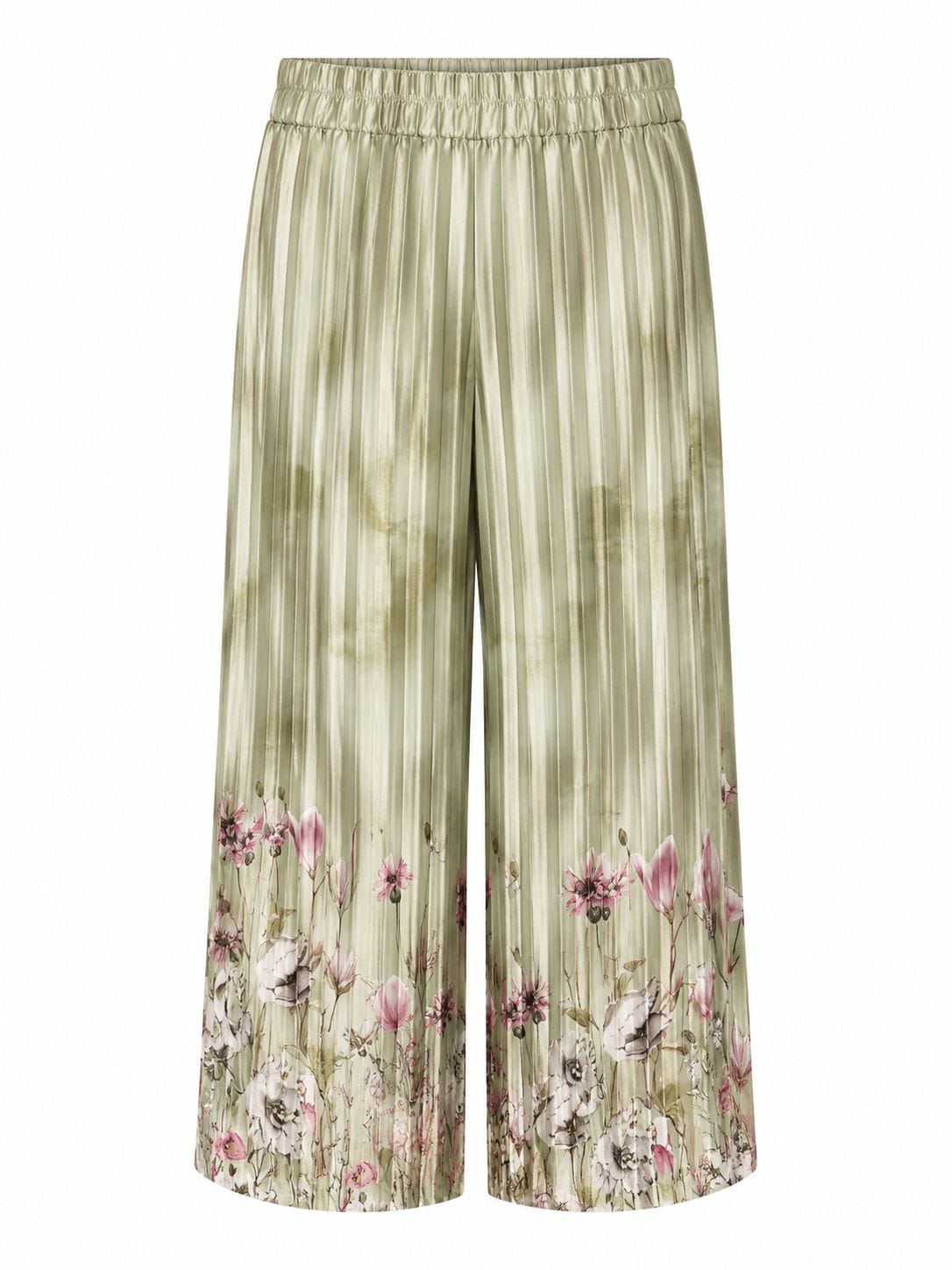 Maison Clad SUIT PLEATED FLORAL GREEN MCL13192