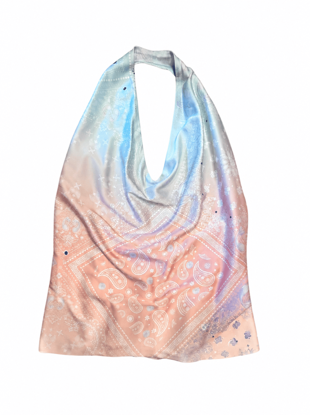Maison Clad TOP FANCY BANDANA GRADIENT PEACH MCL11620