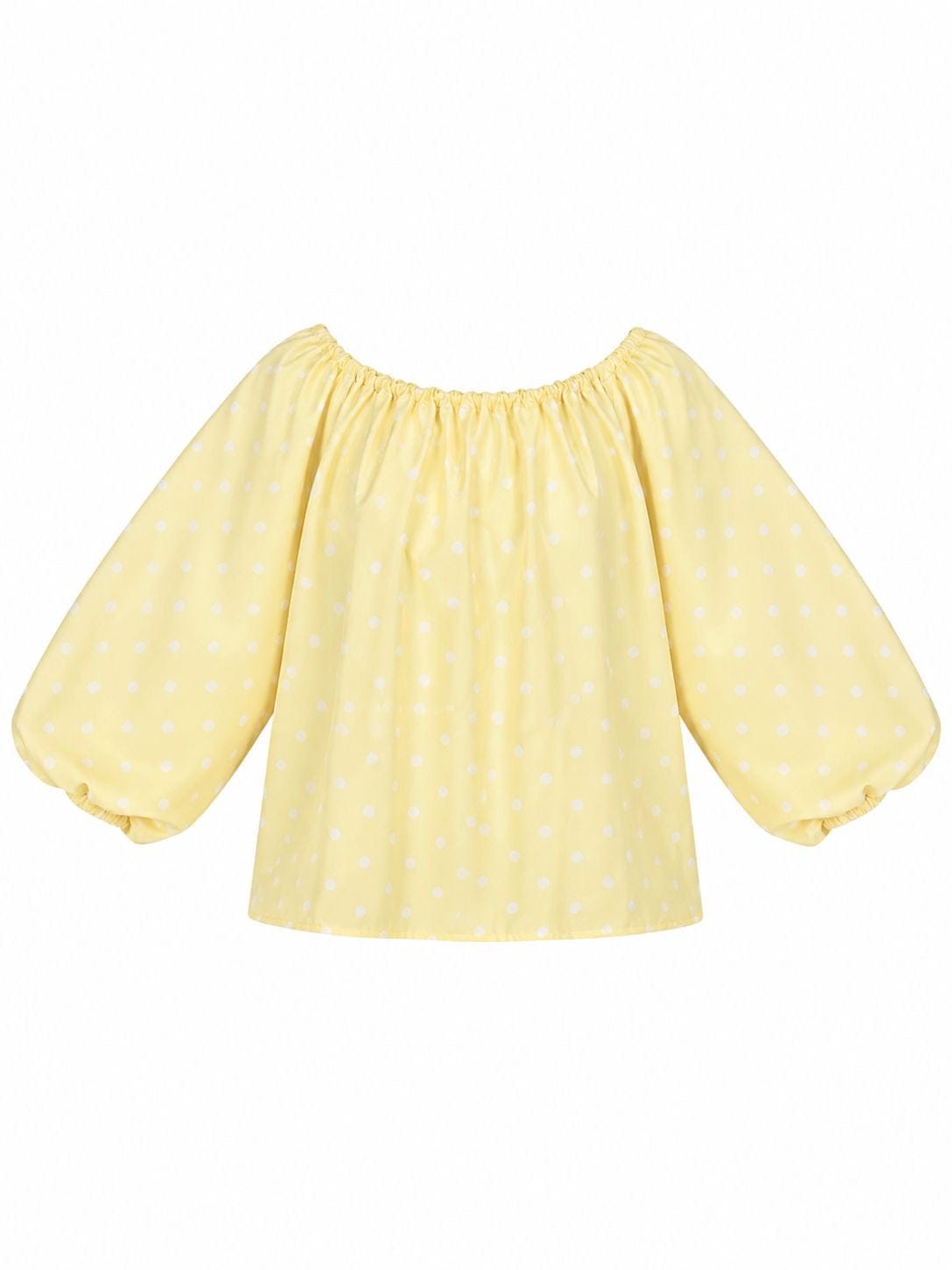 Maison Clad TOP TIFFANY POLKADOTS YELLOW WHITE MCL11572