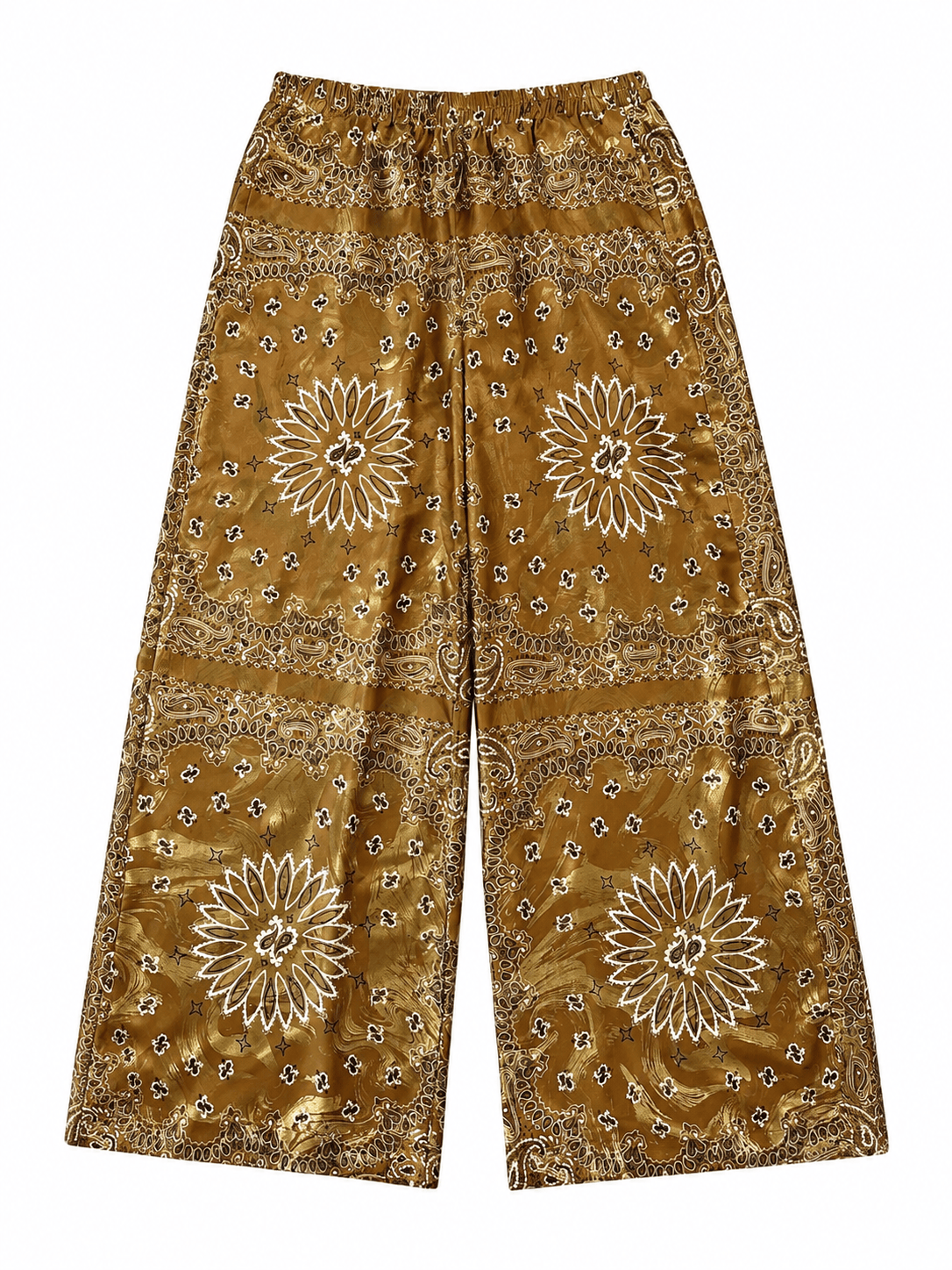 Maison Clad TROUSER BANDANA CHOCOLATE WAVE SILK MCL13116
