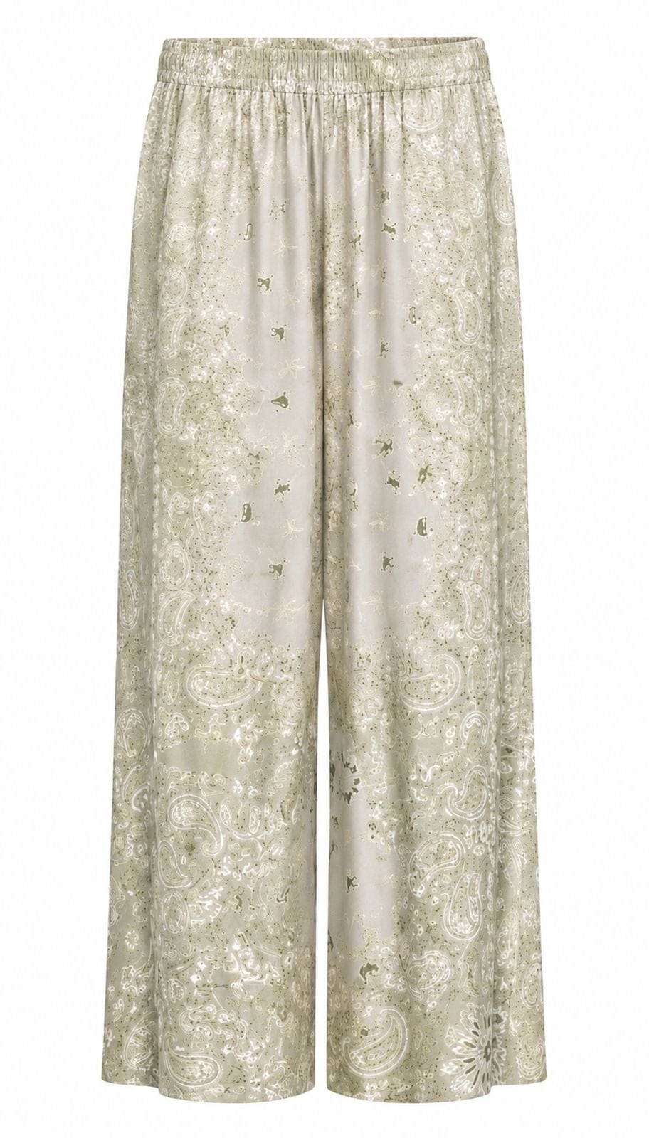 Maison Clad TROUSER BANDANA OLIVE PLACEMENT GRADIENT PRINT MCL12111