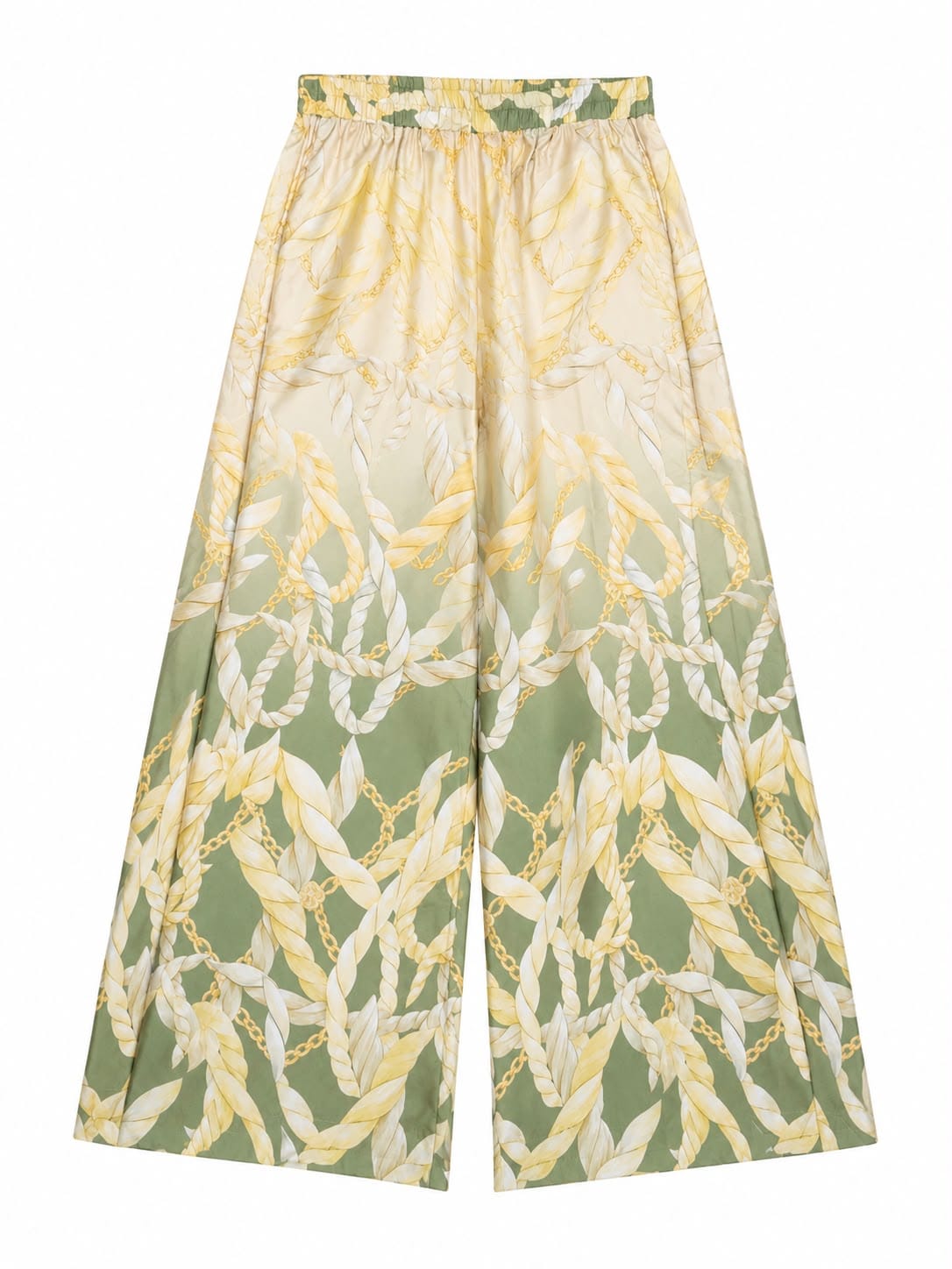 Maison Clad TROUSER GOLD POCKETS PIPPING OLIVE CHAIN MCL12630