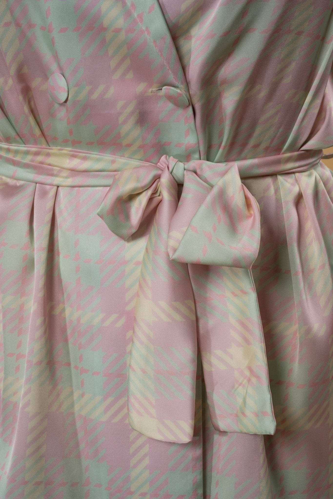 Maison Clad TROUSER JACKOMO CHECKS PINK MINT MCL00892