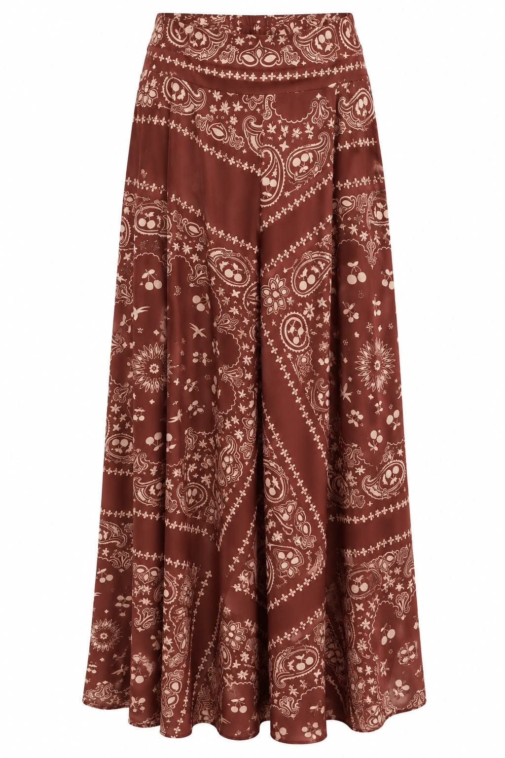 Maison Clad TROUSER KARLITO BANDANA CHERRY BURGUNDY MCL13350
