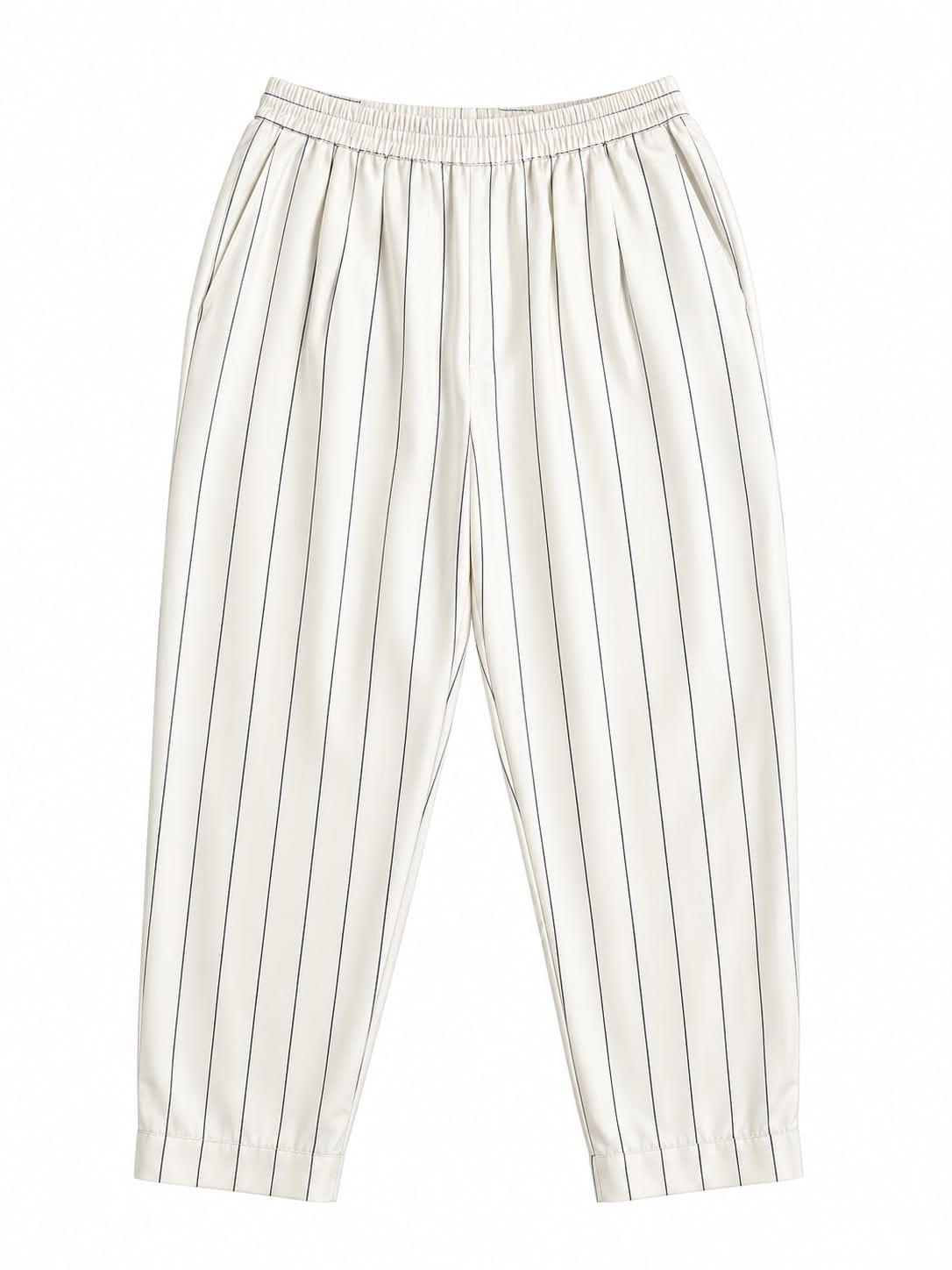 Maison Clad TROUSER MARCELL PINSTRIPES BLACK WHITE MCL13136