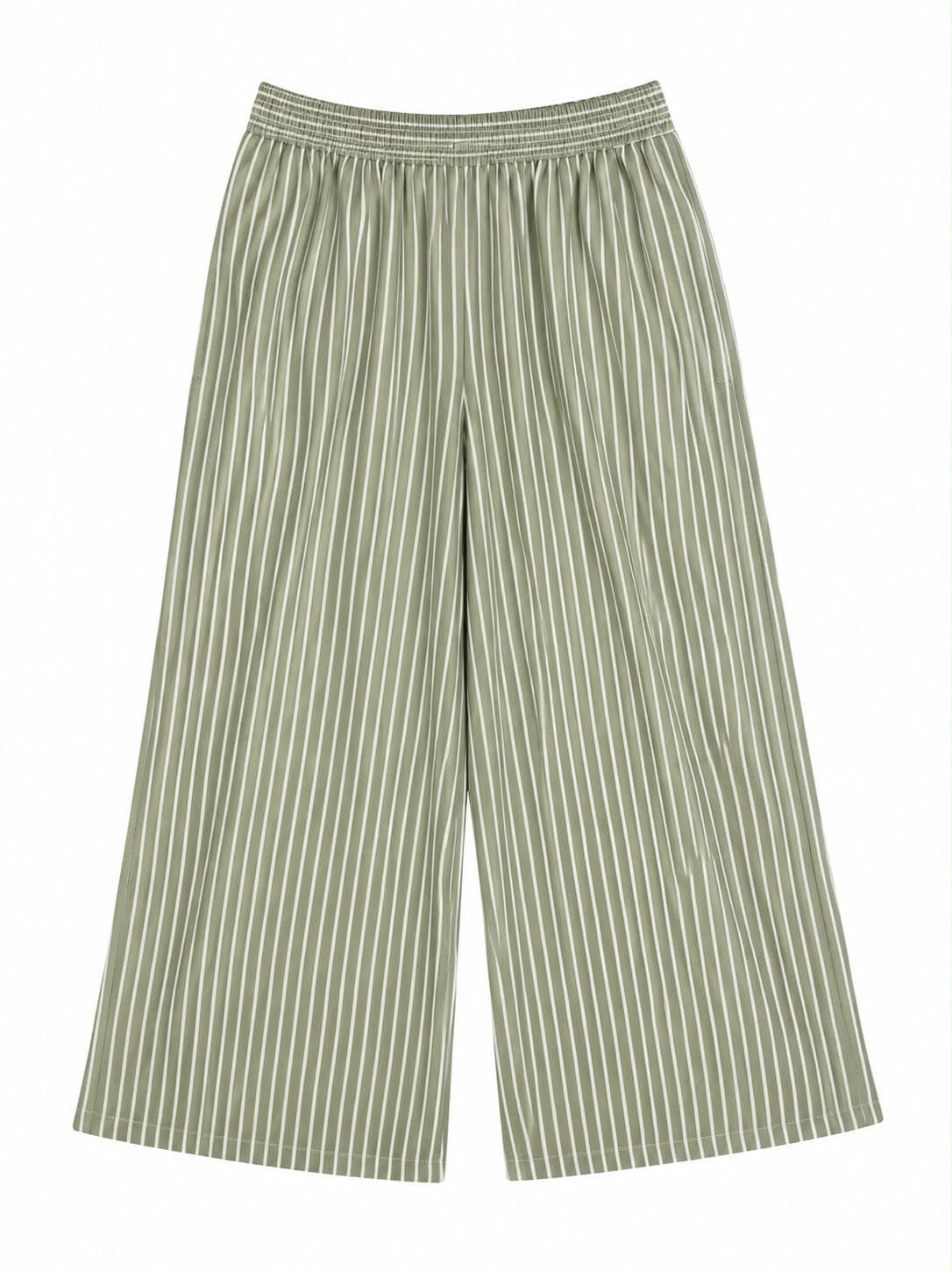 TROUSER PINSTRIPES ORGANZA PIPPING OLIVE MCL12799