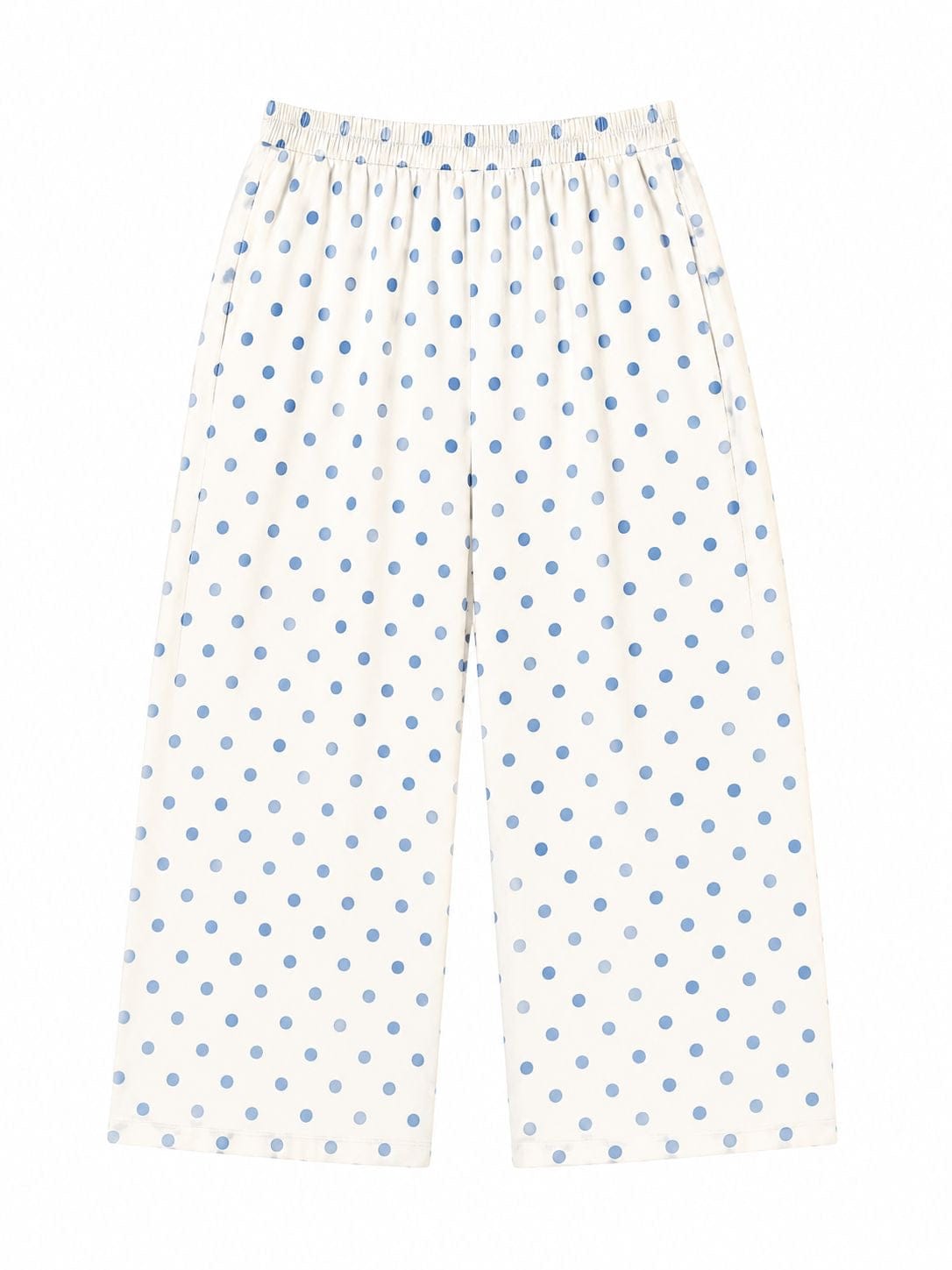Maison Clad TROUSER POLKADOTS OFF WHITE LIGHT BLUE MCL11541