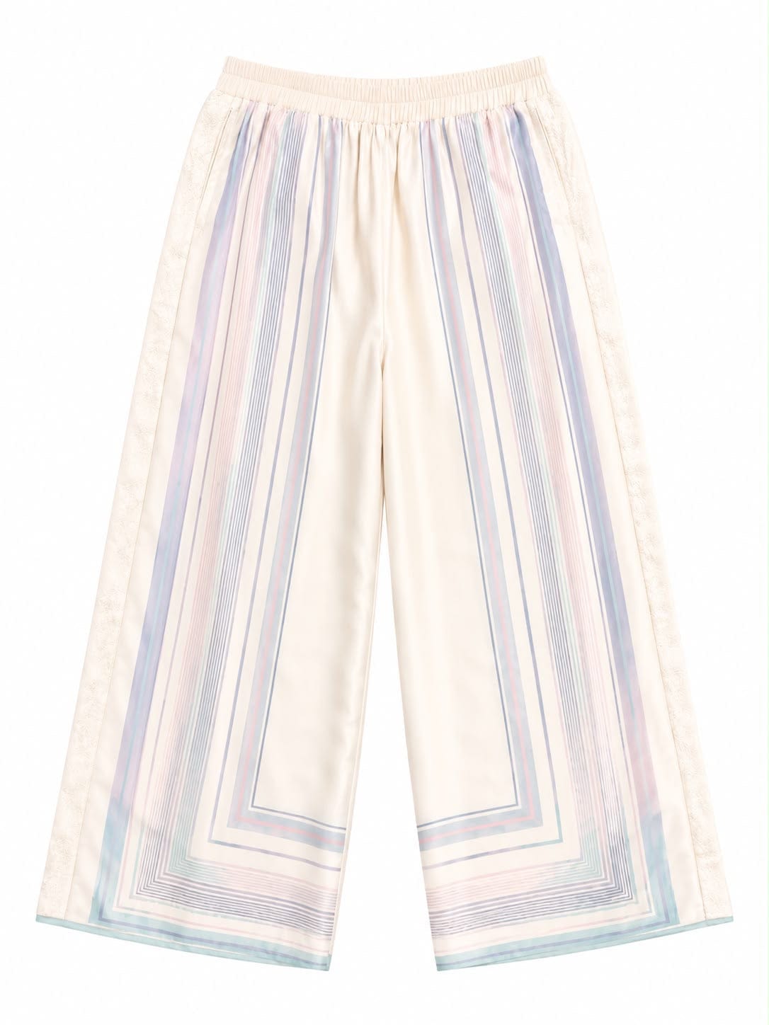 Maison Clad TROUSER STRIPES SQUARES LACE PIPPING MCL12804