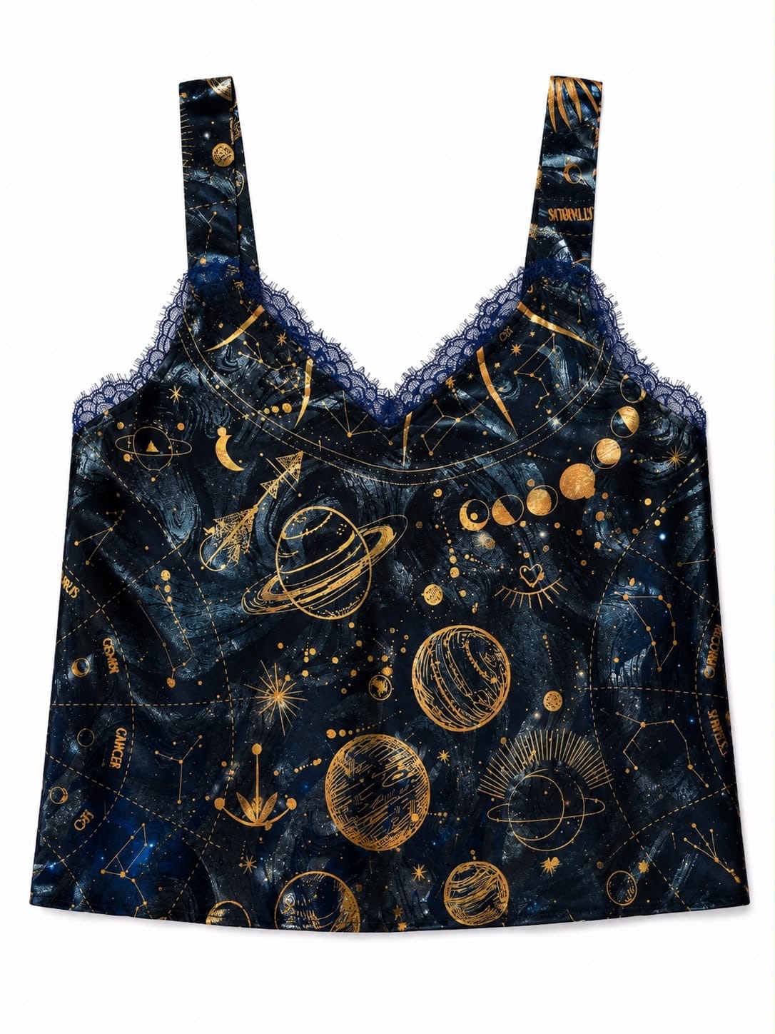 Maison Clad V TOP WAVE SILK MOON NAVY MCL12831