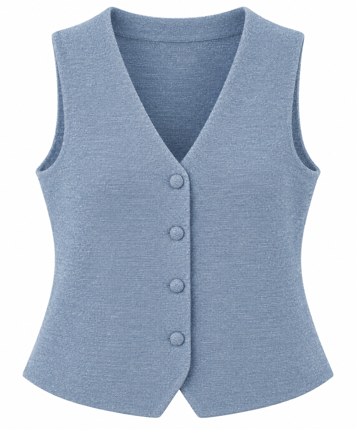 Maison Clad WAISTCOAT KNITWEAR SHIMMERY BLUE MCL13253