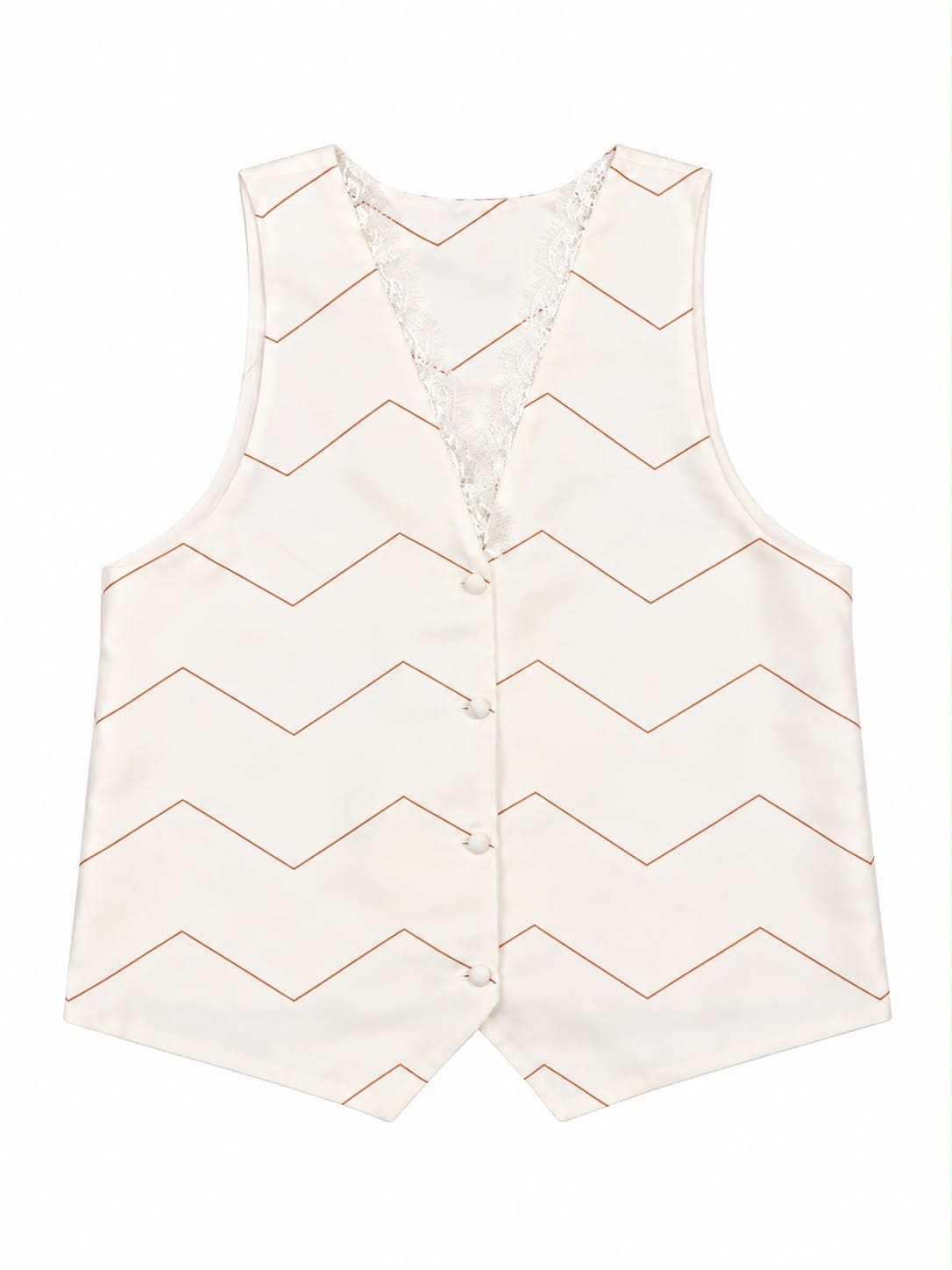 WAISTCOAT LACE ZIG ZAG BISCUIT MCL12816