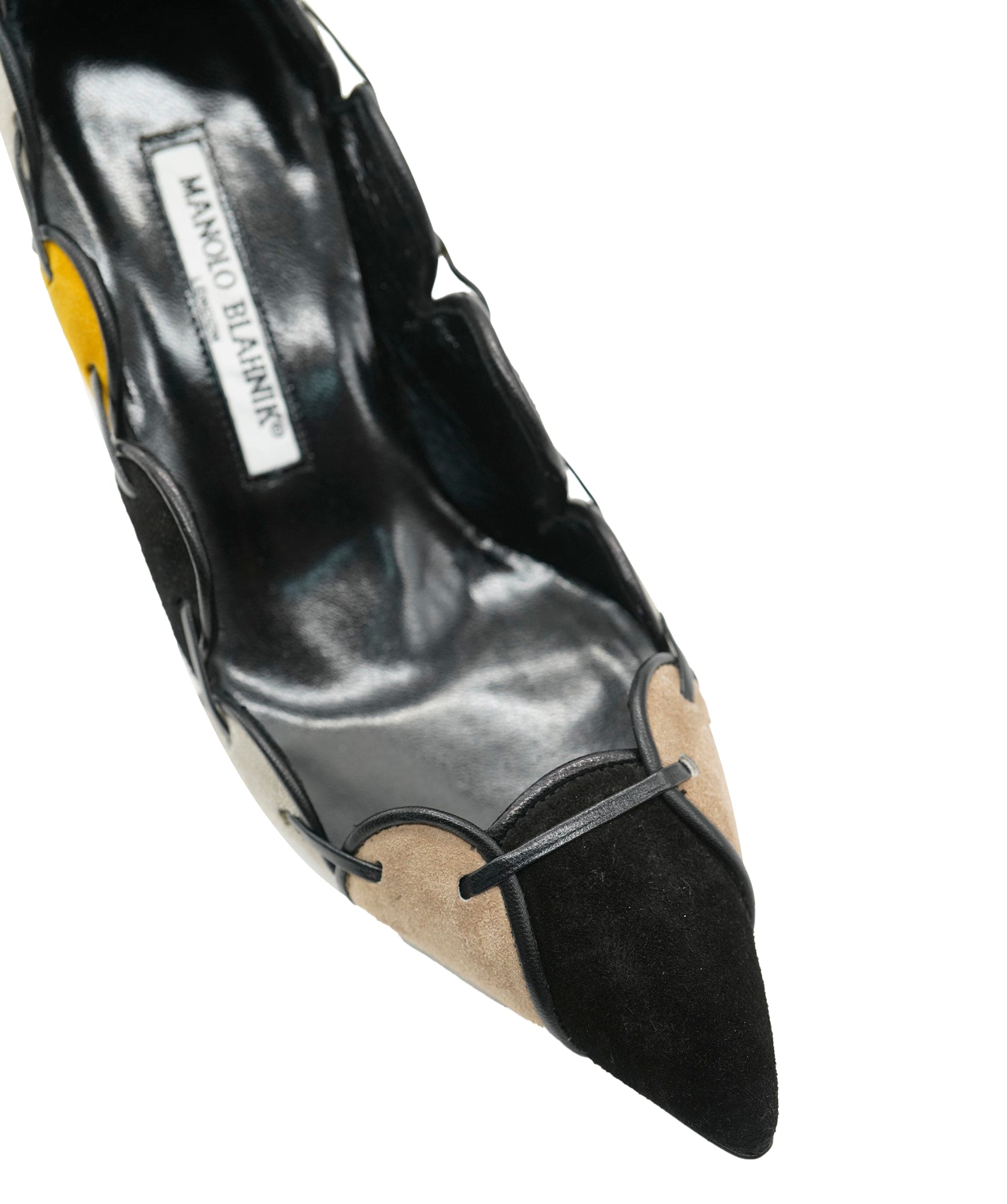 Manolo Blahnik Manolo Blahnik Suede Multi Coloured Pointy Heel 36.5 ALC2611