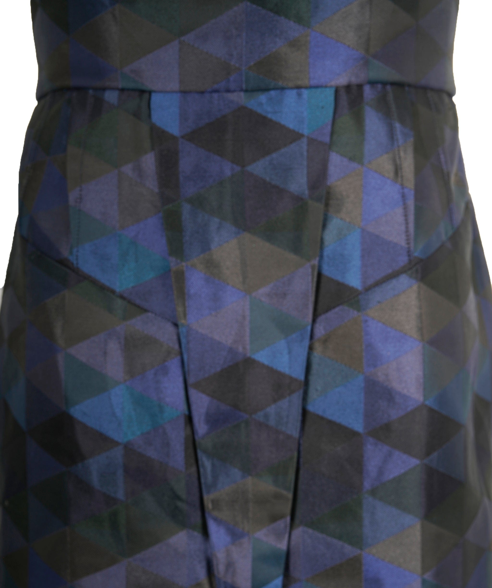 Matthew Williamson Matthew Williamson Glass and Gemstone detail Blue Geometric Mini Dress AVC1771