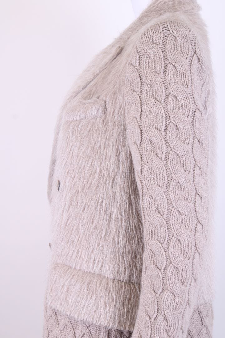 Max Mara Max Mara Knitted Coat Sand M