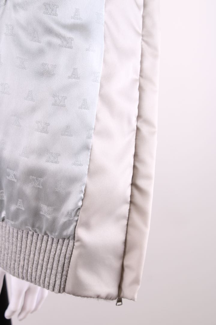 Max Mara Max Mara Terry Teddy Bomber Jacket Grey 2