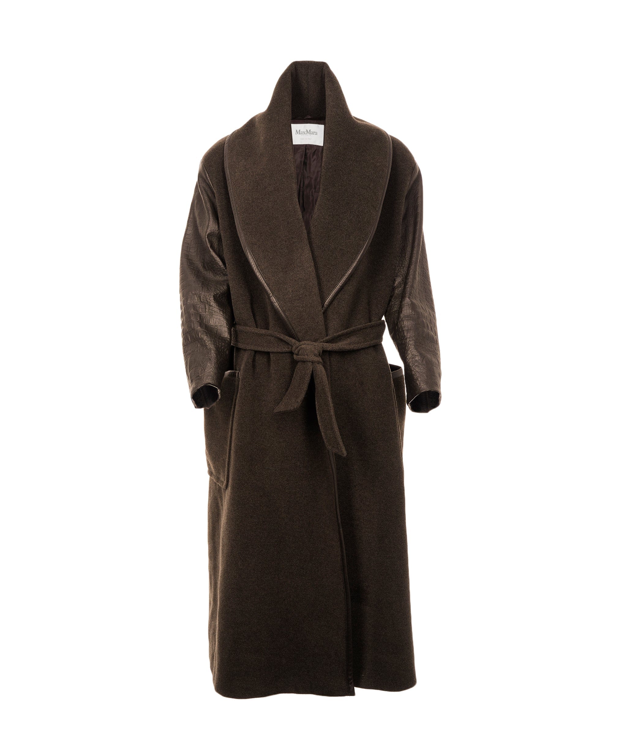 Max Mara Brown cashmere coat uk size 6 /french 34 AKC0004