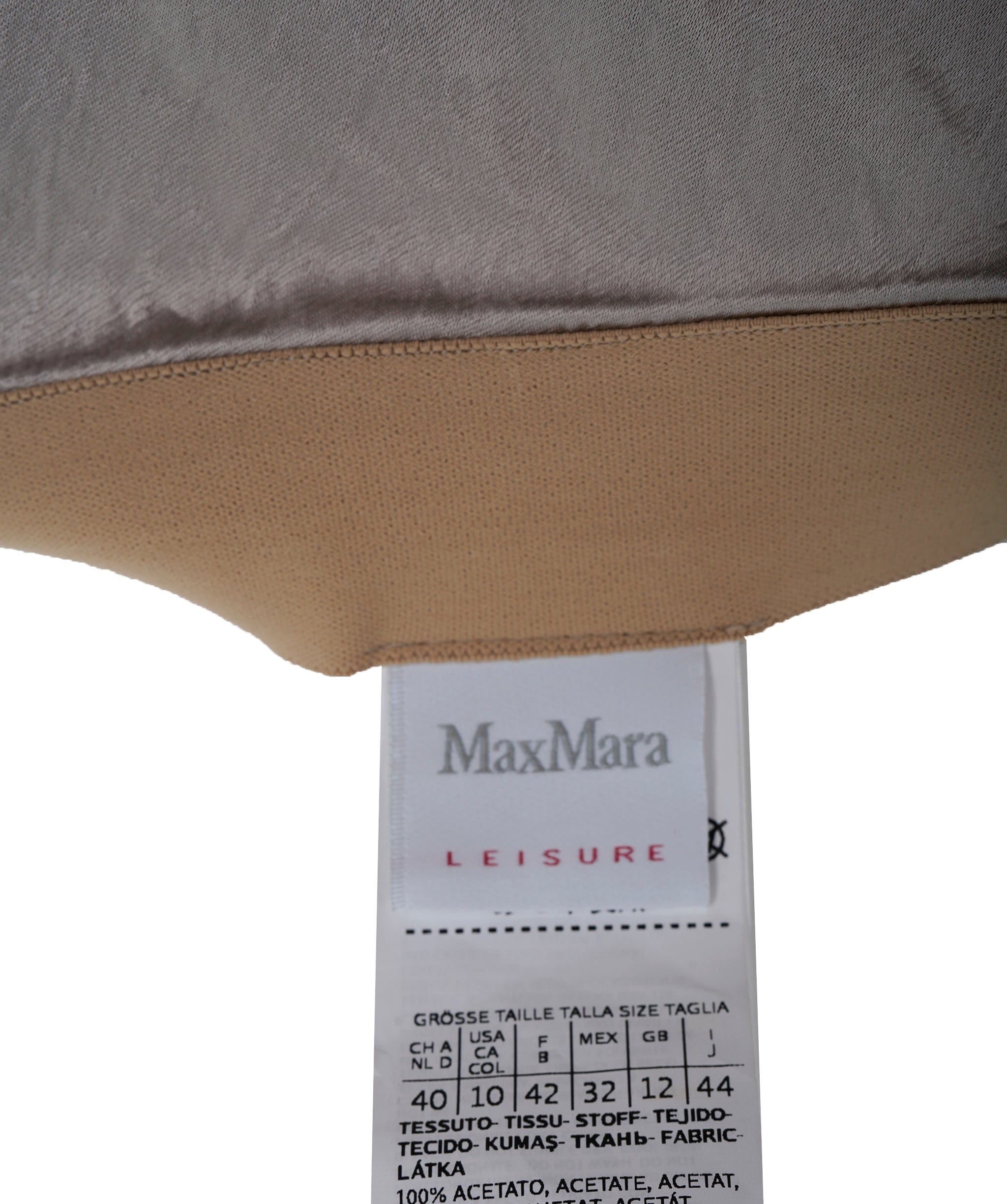 Max Mara Max Mara Silk Gold Skirt ALC1535