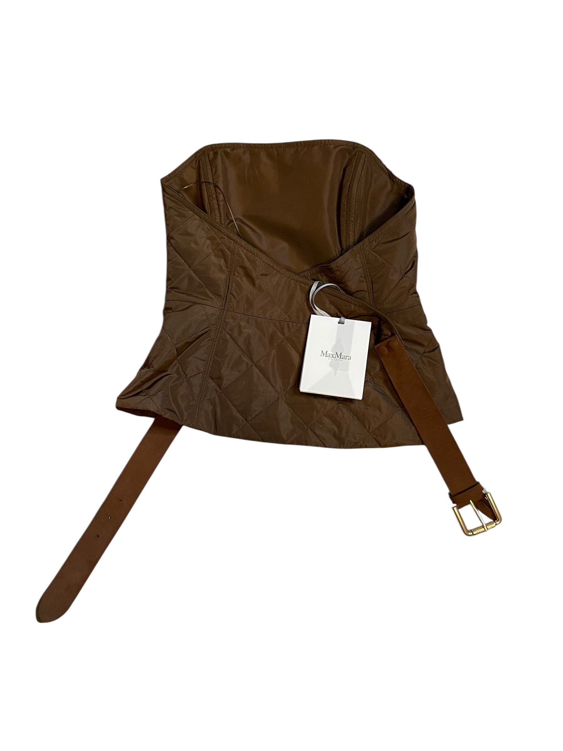 Max Mara Runway Max Mara Brown Padded Corset/belt UKC1203