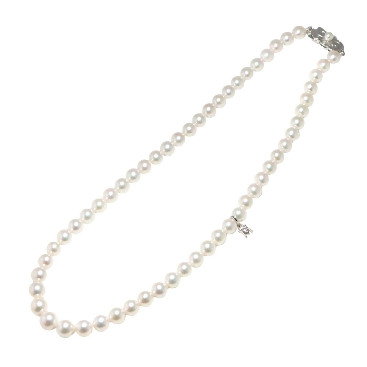 MIKIMOTO MIKIMOTO Akoya Pearl 8.0-6.5mm Necklace SV Silver 90291158