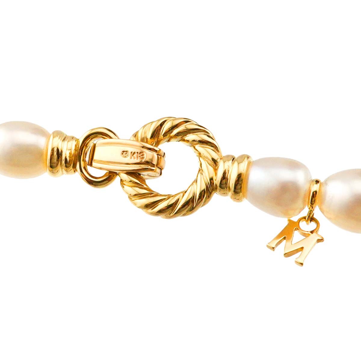 MIKIMOTO MIKIMOTO Freshwater cultured pearl Necklace 18K YG 750 90296645