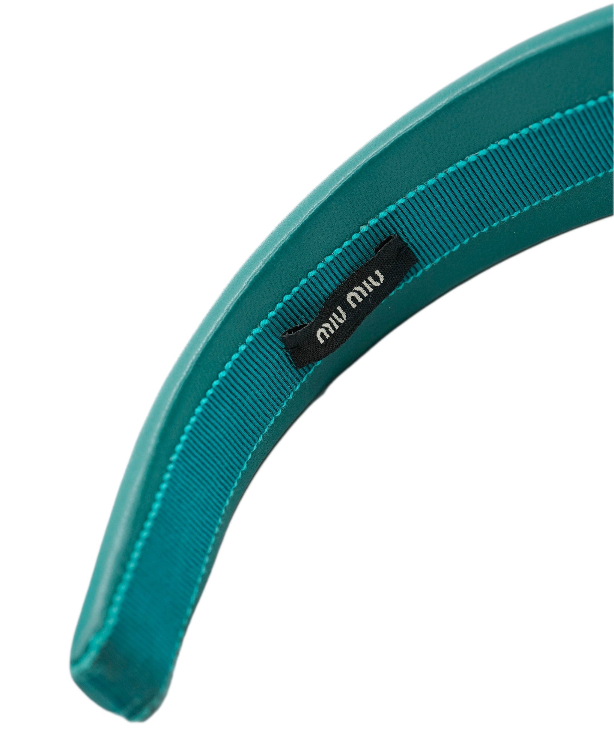 Miu Miu Miu Miu Blue Logo Headband ALL0973