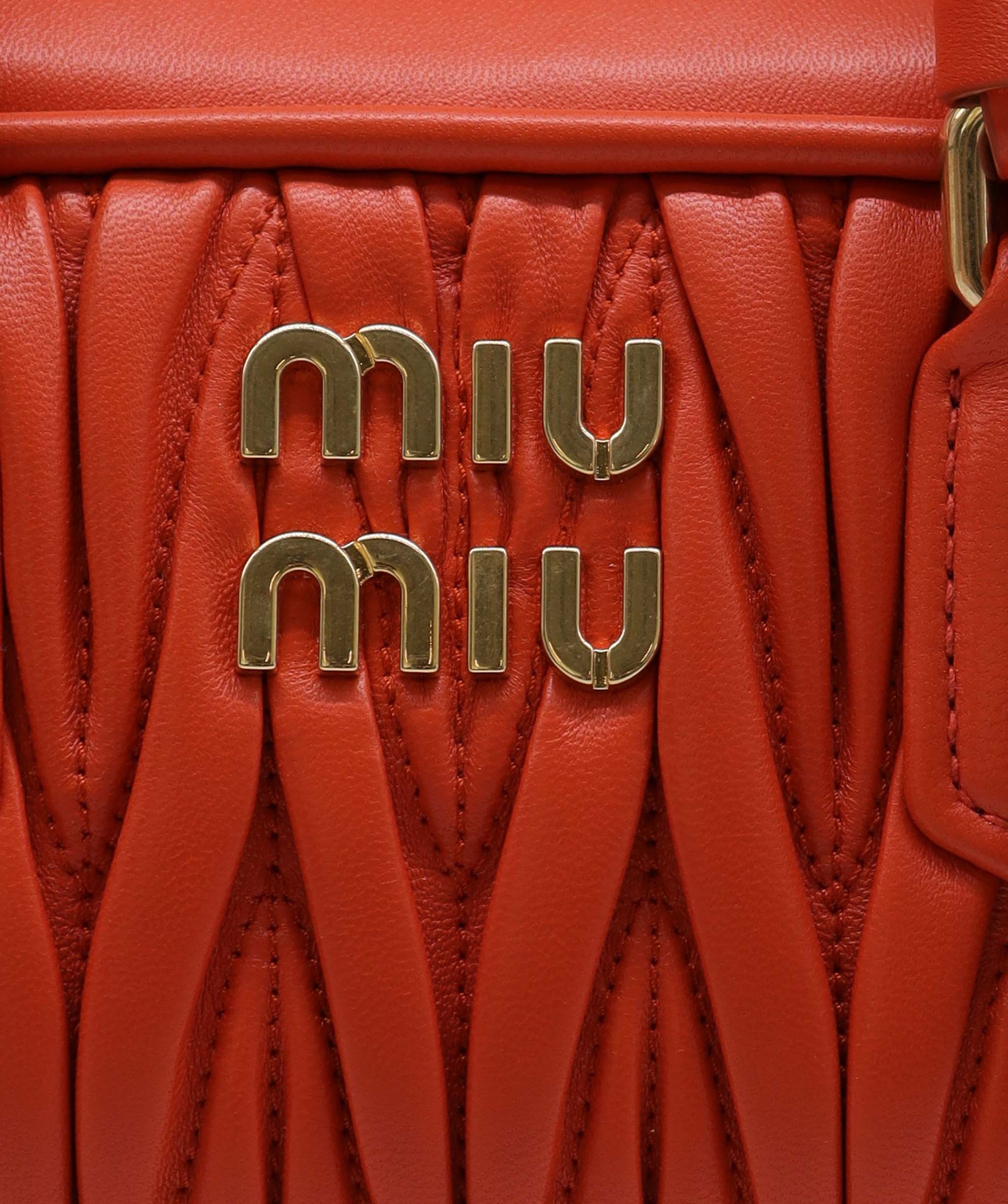 Miu Miu Miu Miu orange mini top handle AVC2166
