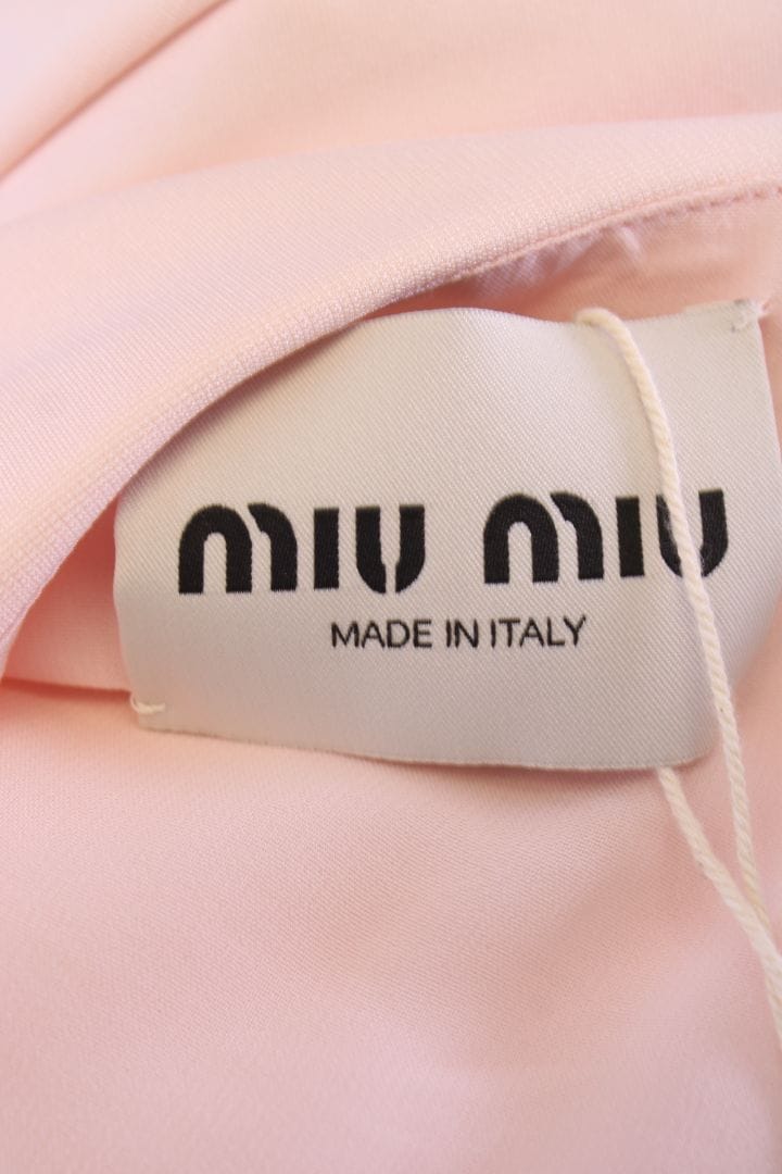Miu Miu Miu Miu Bodycon Dress Pink 10