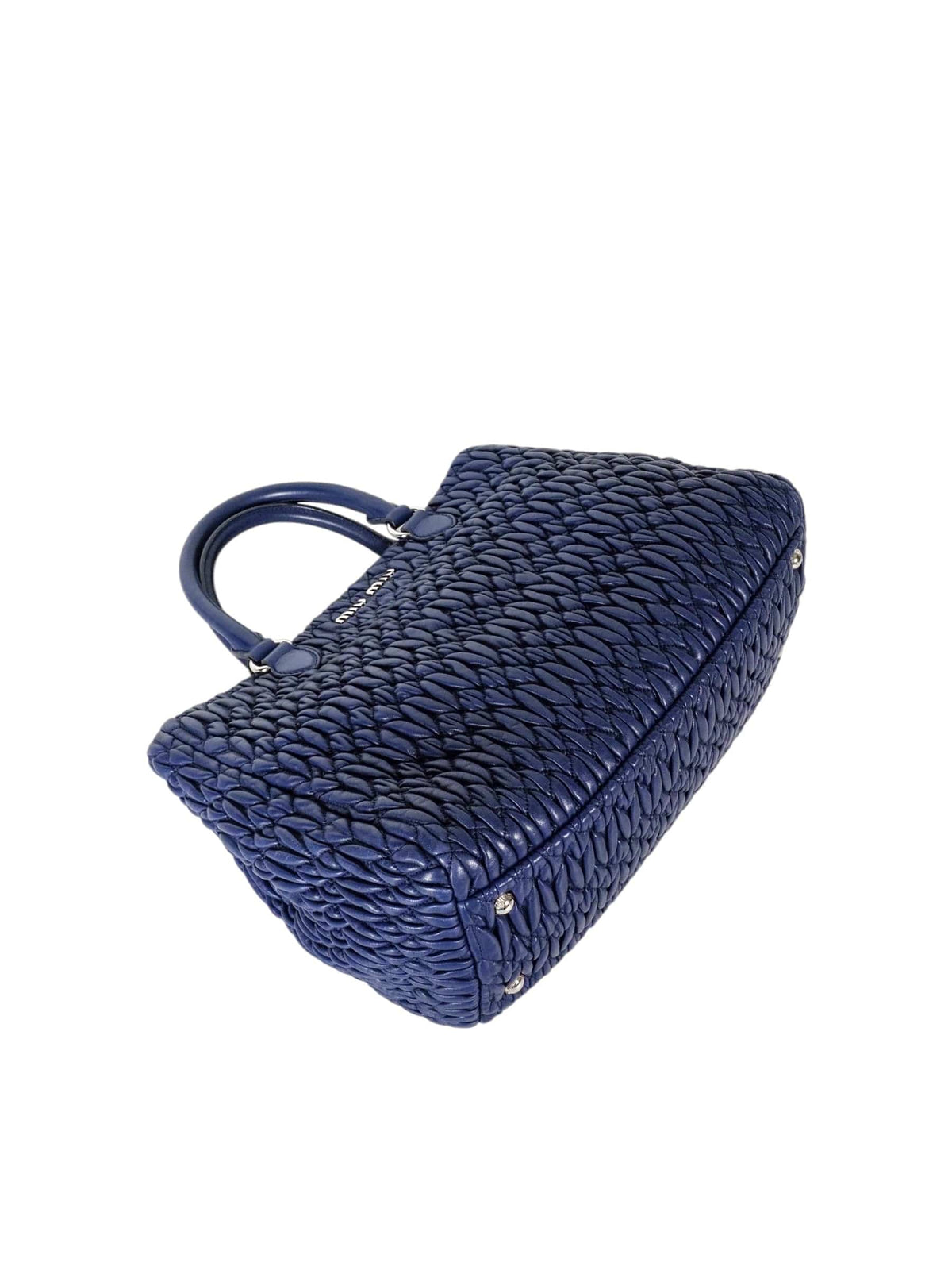 Miu Miu Miu Miu Navy Blue Crystal Tote Bag
