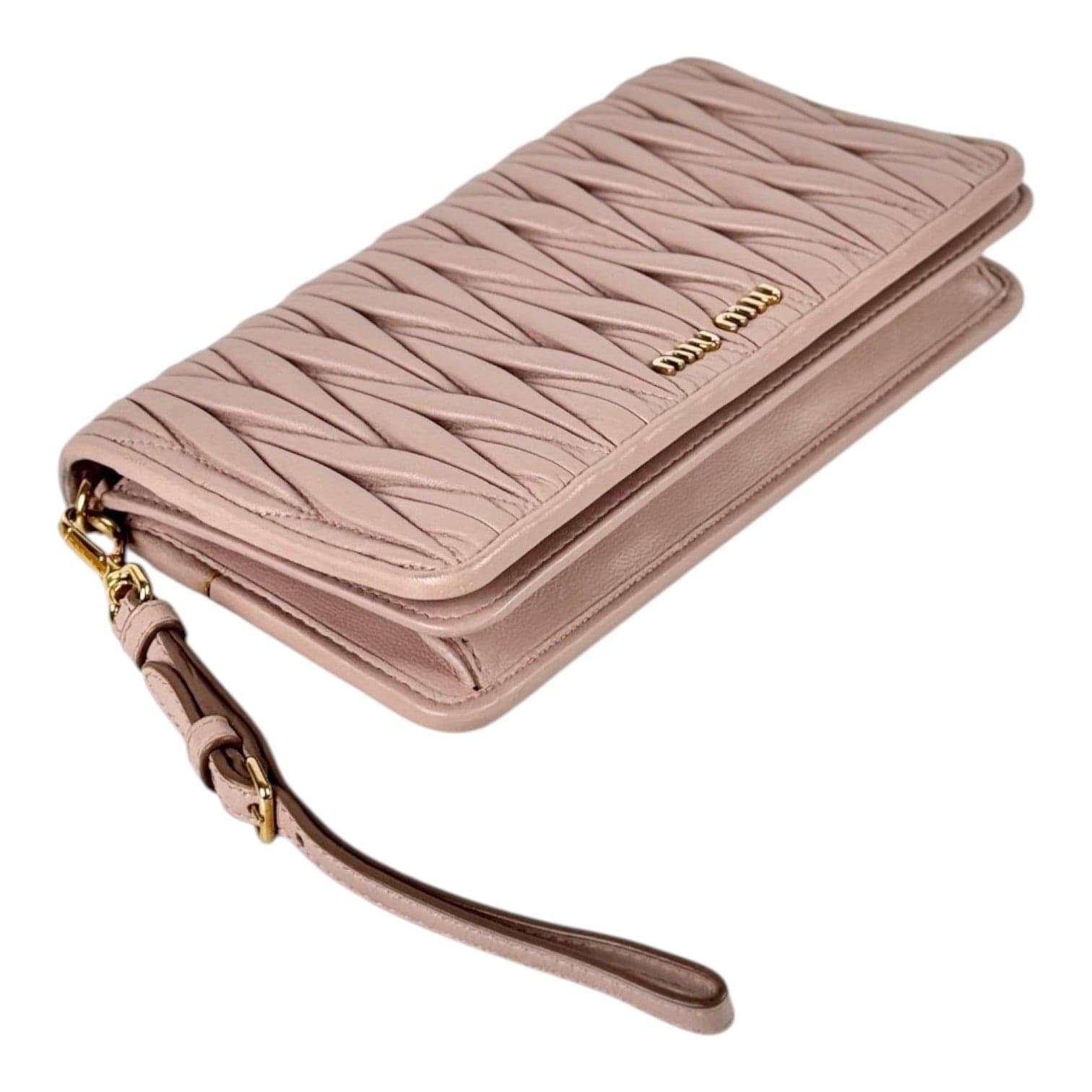 Miu Miu Miu Miu Pink WOC Bag/Wristlet with Chain Strap