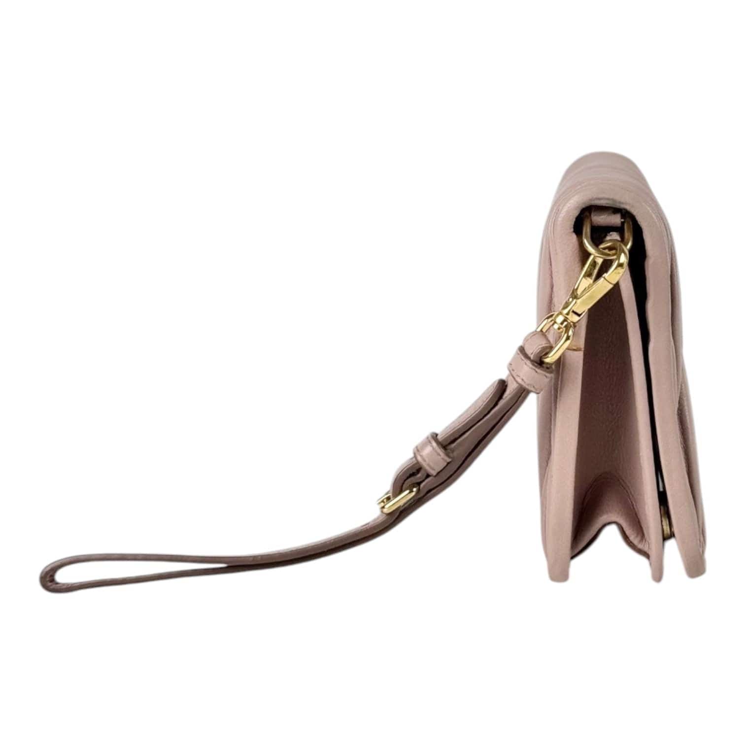 Miu Miu Miu Miu Pink WOC Bag/Wristlet with Chain Strap